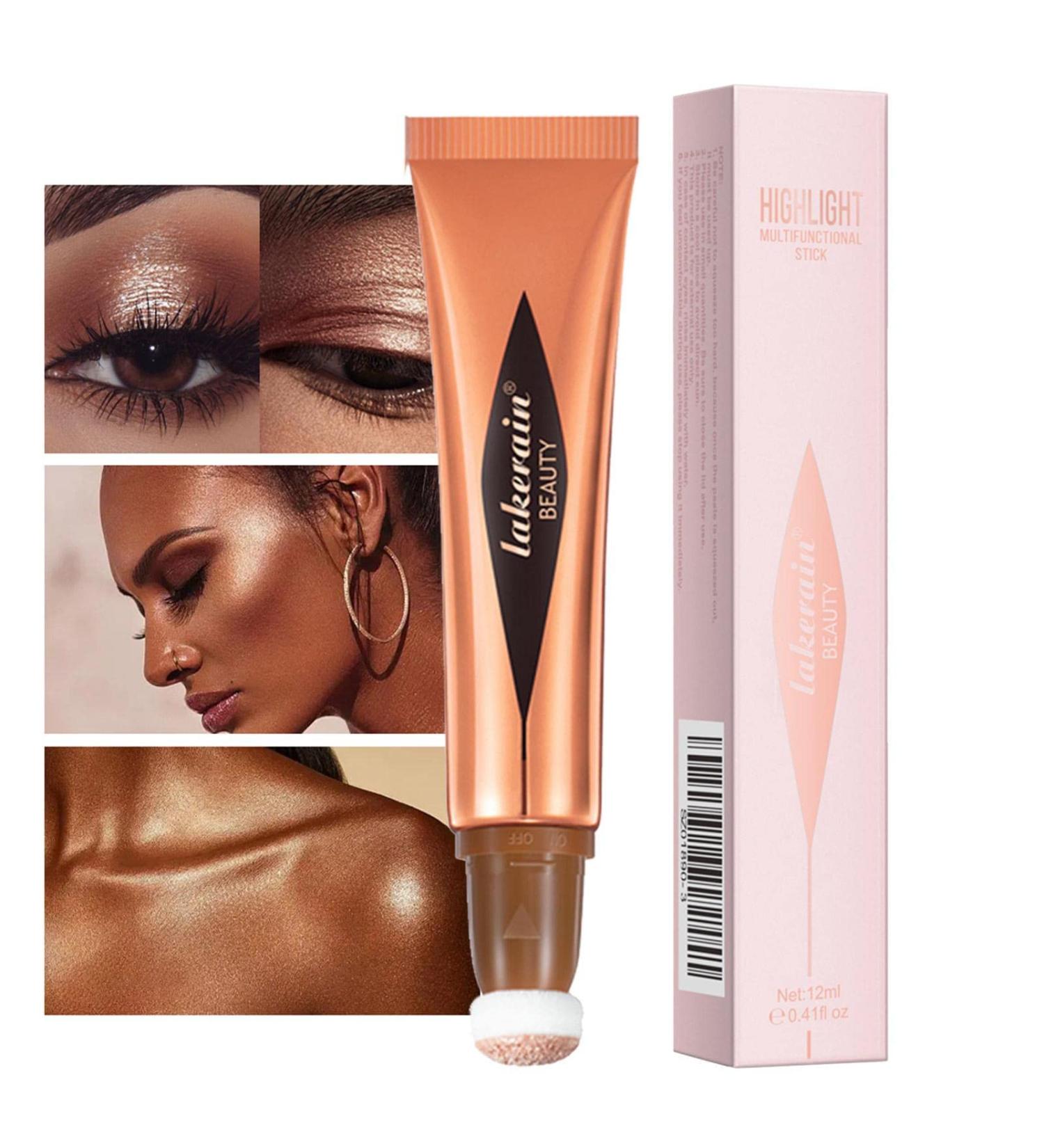 and Bronzer Portable Liquid Highlighter Makeup Stick | 12ml Face Contouring Wand Brightening Air Cushion Applicator for EyeLip Gloss Cheek Lip High Gloss Liquid 04# - Buy Online on GoSupps.com
