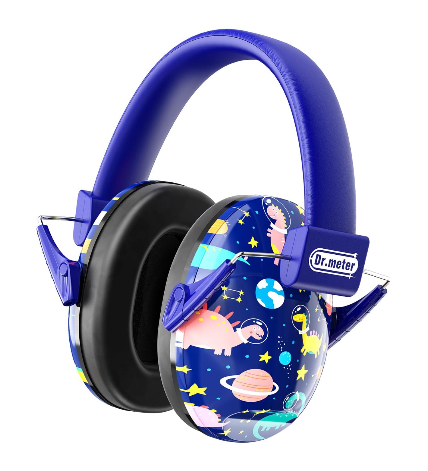 High-Quality Noise Protection Headphones for Kids | Dr. Meter Mini Ear Protection for Sports Events & Everyday Use - Blue - Buy Online on GoSupps.com