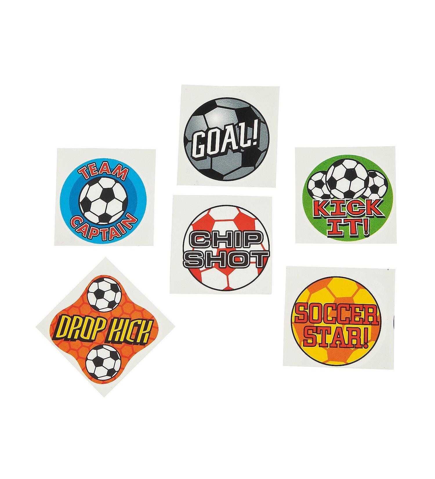 Fun Express Temporary Soccer Tattoos (6 Dozen)
