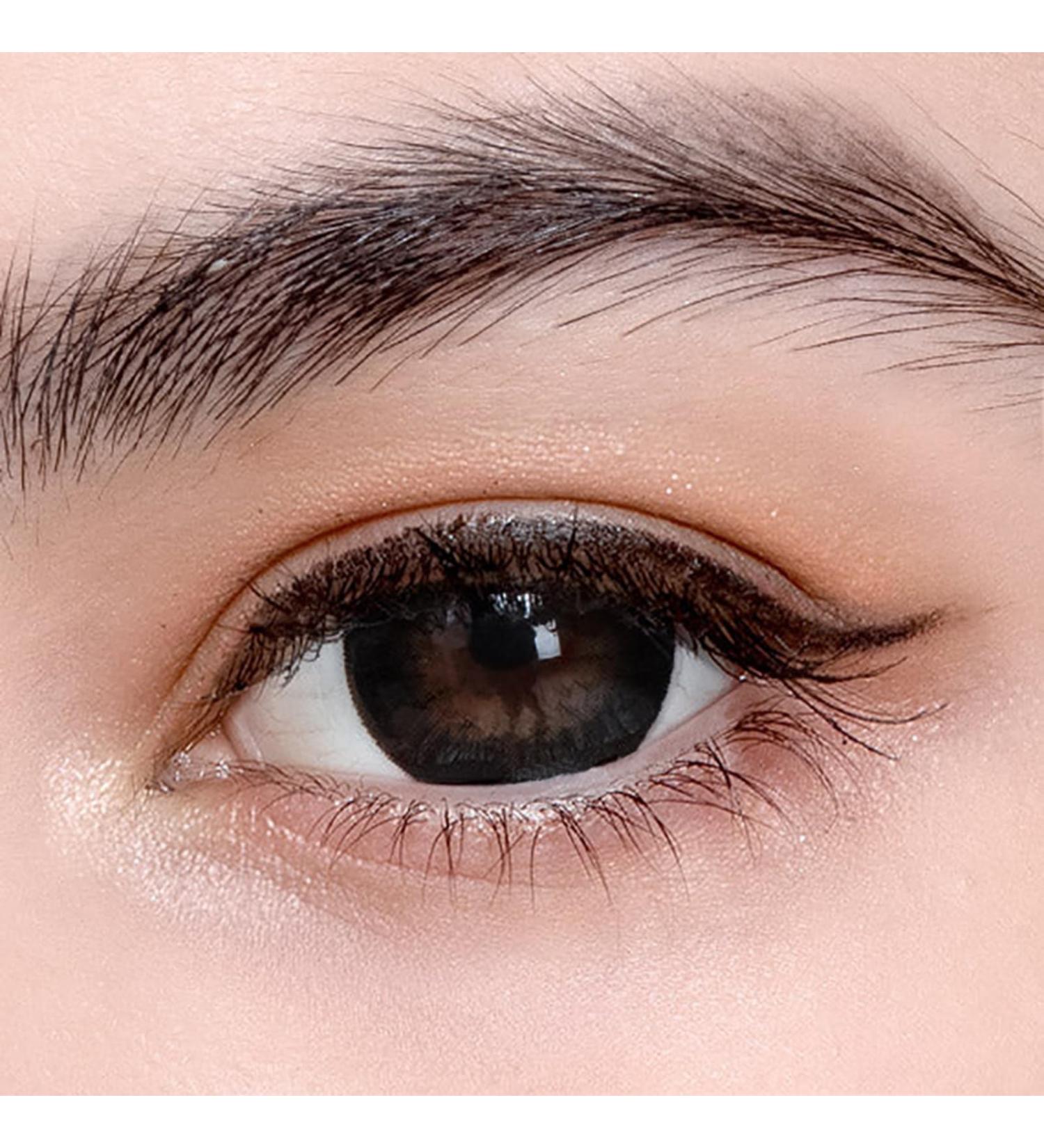 Natural Looking Black Contact Lenses - Strong Coverage Monthly Wear 1 Pair (14.50mm -1.00 Diopters) + Free Lens Container - Buy Online on GoSupps.com