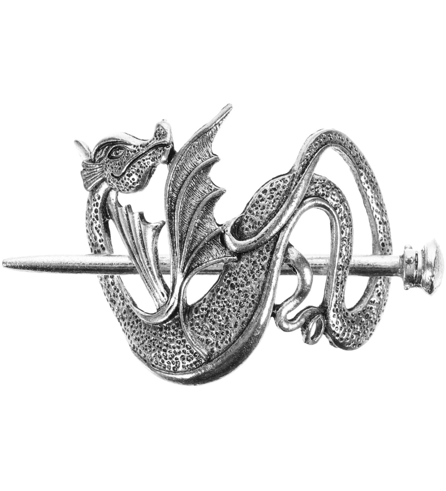 ifundom Viking Hair Clips Dragon Hairpin Hair Sticks Retro Hair Slide Pin Metal Hair Barrette Hair Accessories for Women and Girls - Buy Online on GoSupps.com