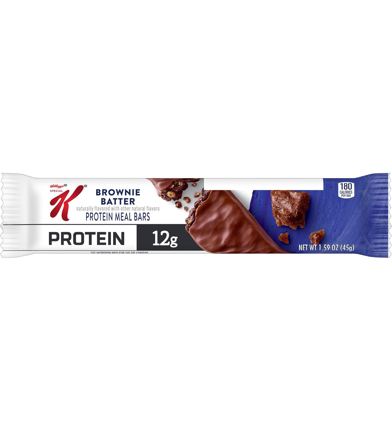 Kellogg's Special K Protein Bars Brownie Batter - Meal Replacement Bulk Snacks 31.8oz Case (20 Bars) - Buy Online on GoSupps.com
