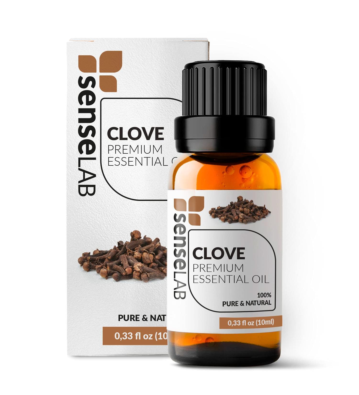 Senselab Clove Essential Oil 10ml - 100% Pure Therapeutic Grade Extract for Diffuser, Humidifier, Skin & Oral Care - Buy Online on GoSupps.com