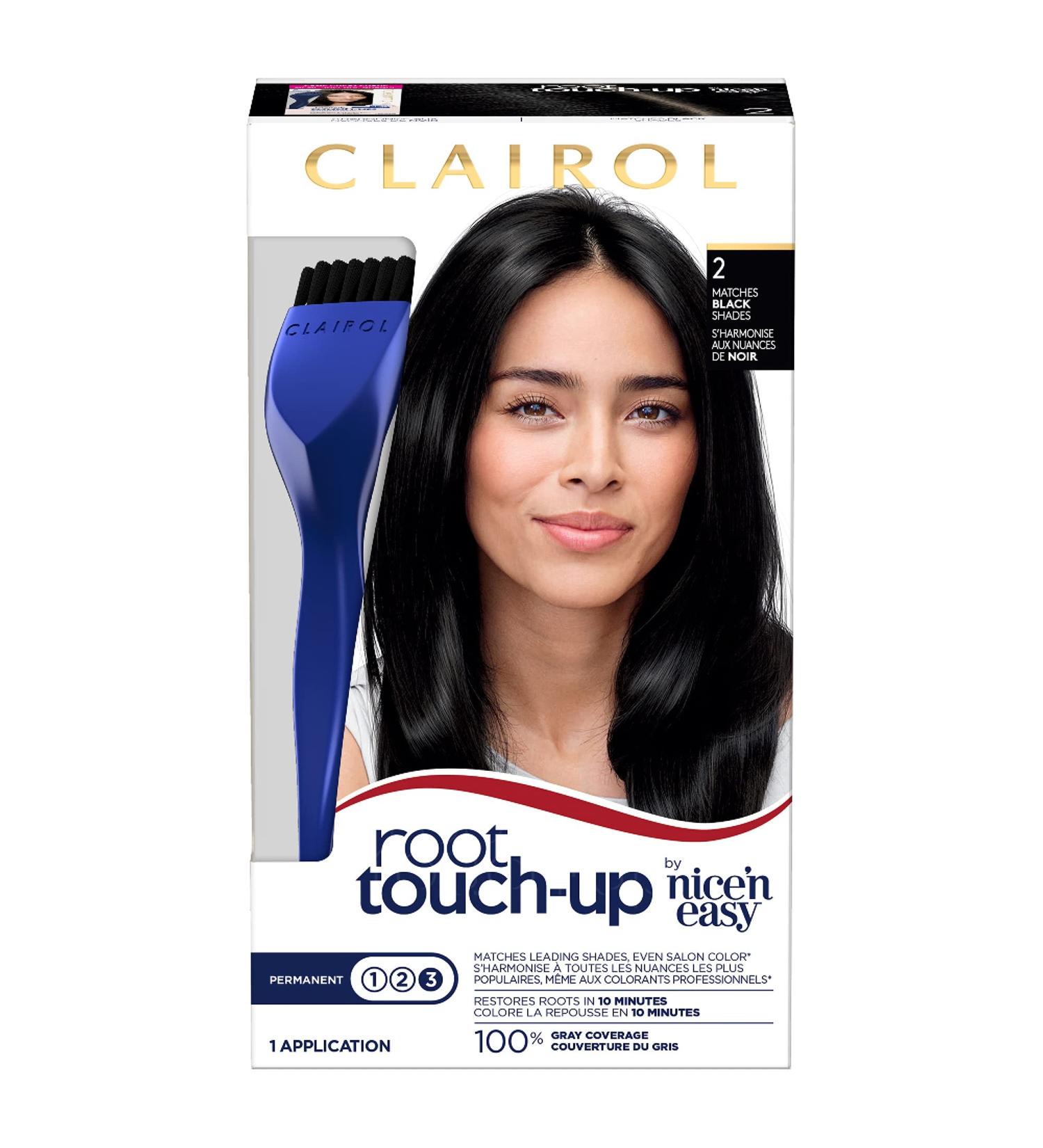 Clairol Root Touch-Up Permanent Hair Dye 2 Black Hair Color 1 Count - Buy Online on GoSupps.com