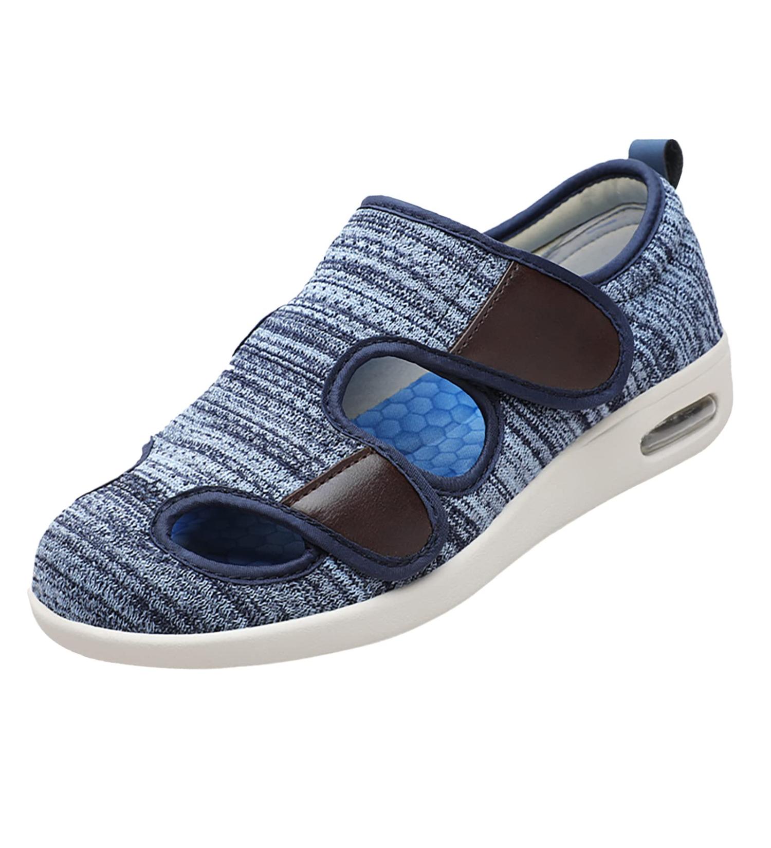 EKSED Diabetic Walking Shoes for Women - Anti-Slip Lightweight Breathable House Shoes - Light Blue, Size 7 - Buy Online on GoSupps.com
