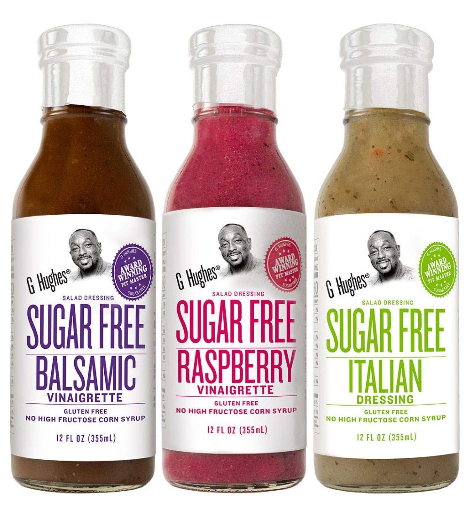 G Hughes Sugar Free Italian Balsamic Raspberry Dressing 12 Fl Oz (Pack of 3) - Buy Online on GoSupps.com