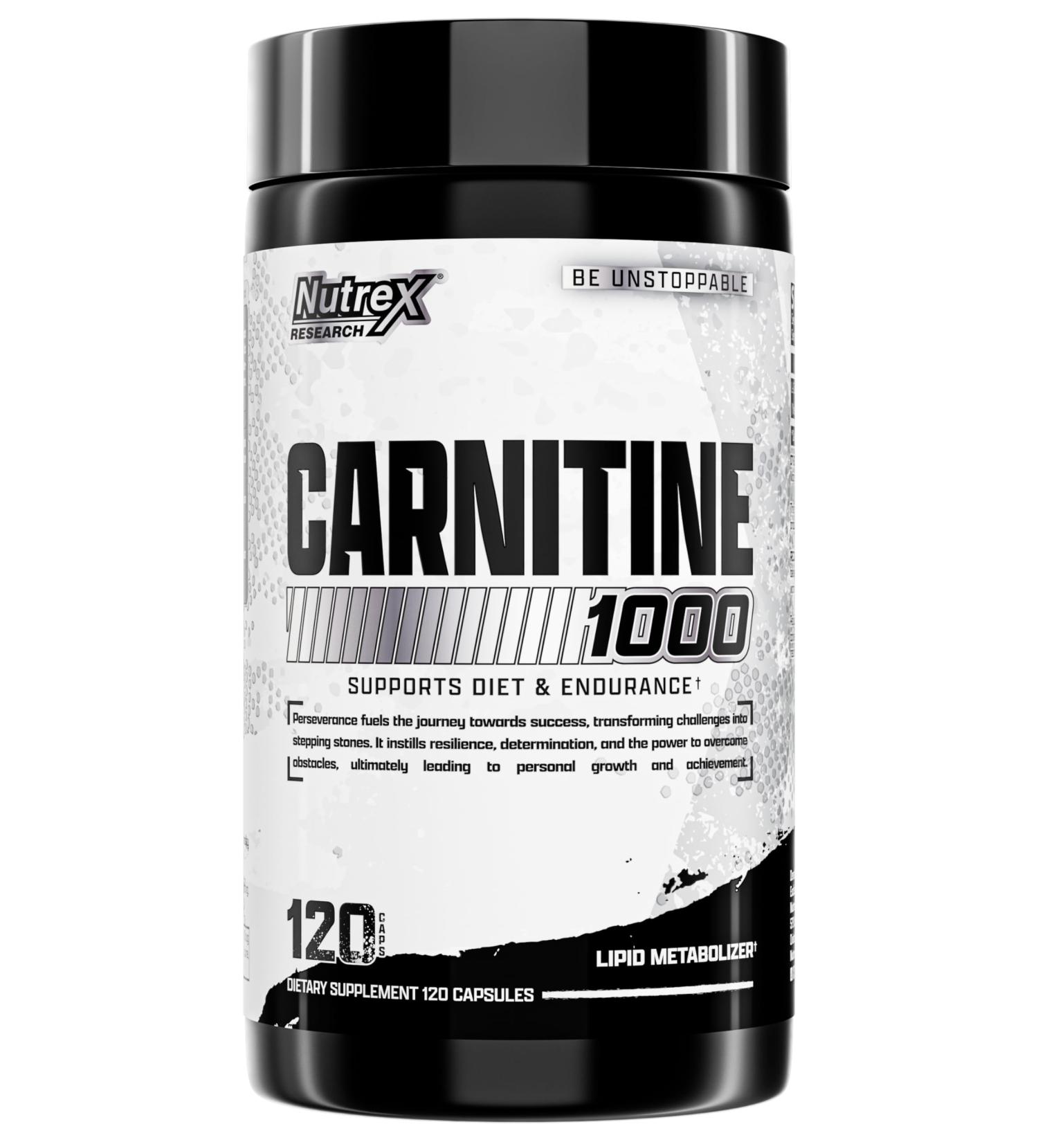 Nutrex Research Lipo-6 L Carnitine 1000mg | Pure L-Carnitine Tartrate Supports Fat Metabolism Energy Stimulant Free Weight Management Supplement Keto Friendly - 120 Capsules 120 Count (Pack of 1) - Buy Online on GoSupps.com