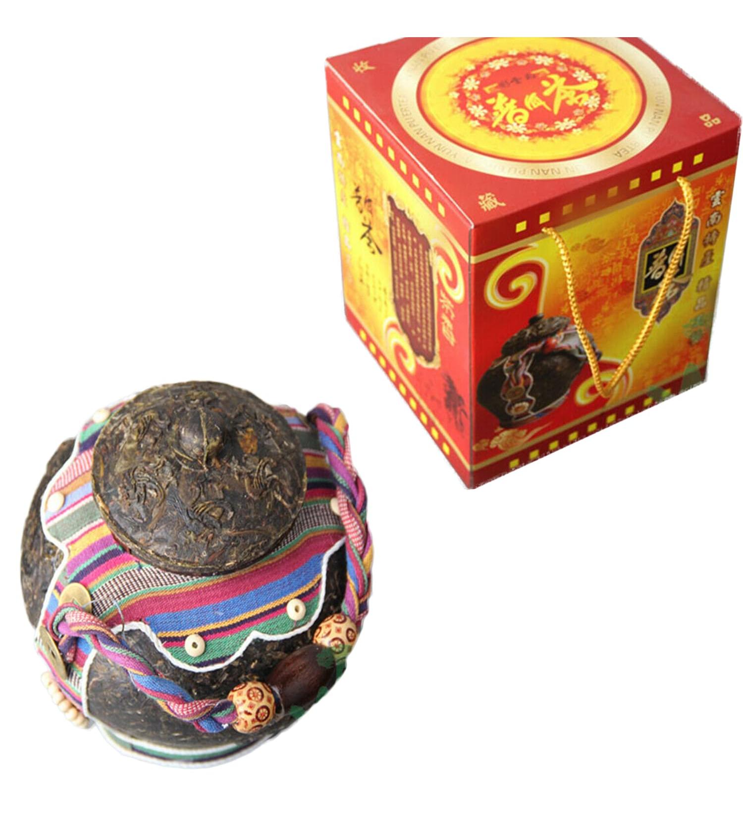 Bo tes de th artisanales Pu'er th cru Yunnan Puerh bio th vert naturel chinois 800g - Buy Online on GoSupps.com