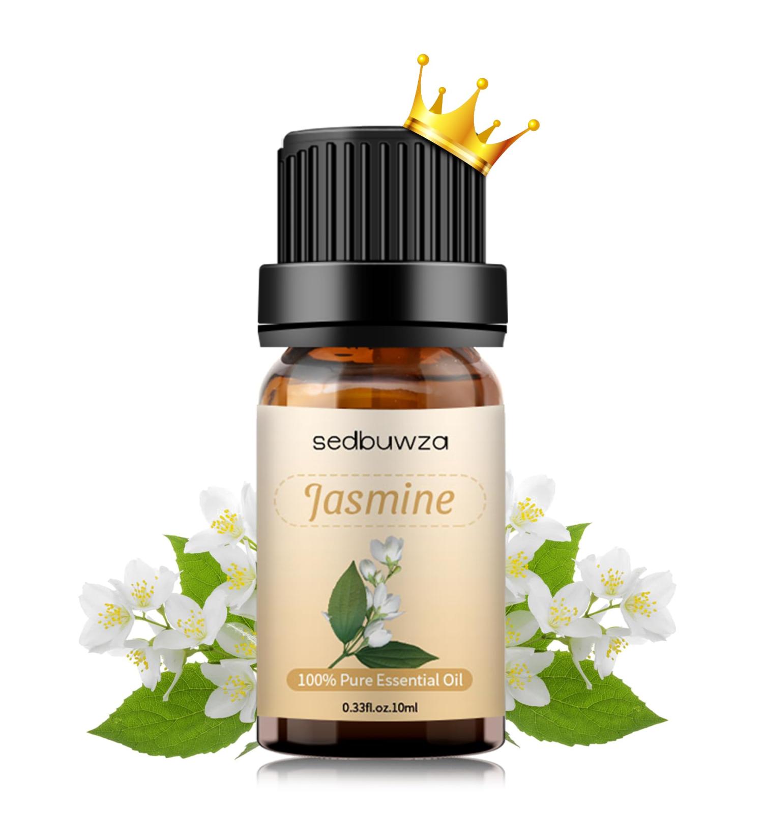Buy Sedbuwza Jasmine Essential Oil - Pure Organic Jasmine Fragrance Oil for Diffusers Humidifiers Soaps Candles & Perfumes | 0.33 Fl Oz - Buy Online on GoSupps.com