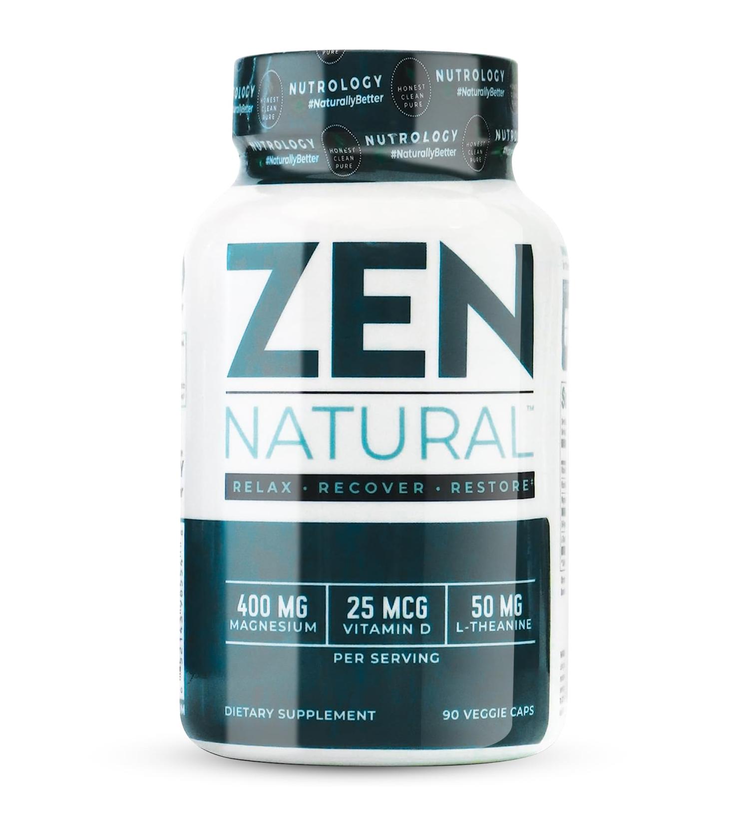 Zen Natural Magnesium Formula - Promotes Relaxation, Recovery, and Performance - 30 Veggie Caps - Buy Online on GoSupps.com