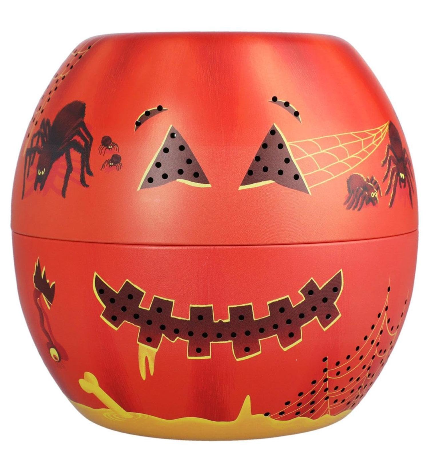 M&S Shortbread Light Up Pumpkin Tin