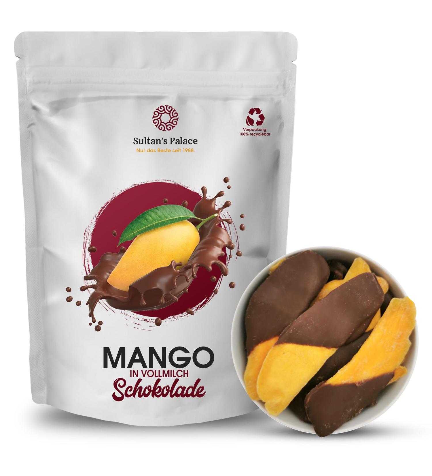 Sultan's Palace Dried Mango in Milk Chocolate 1000g | Soft Melting Chocolate Fruits | Perfect Gift Idea - Buy Online on GoSupps.com