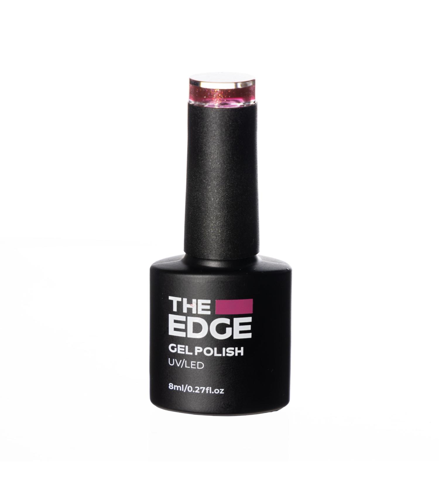 THE EDGE Gel Nail Polish 8ml - The Rustic Red Glitter - UV/LED Manicure/Pedicure for Salon & Home Use Highly Pigmented/Long Lasting/2-Coat Coverage - Buy Online on GoSupps.com