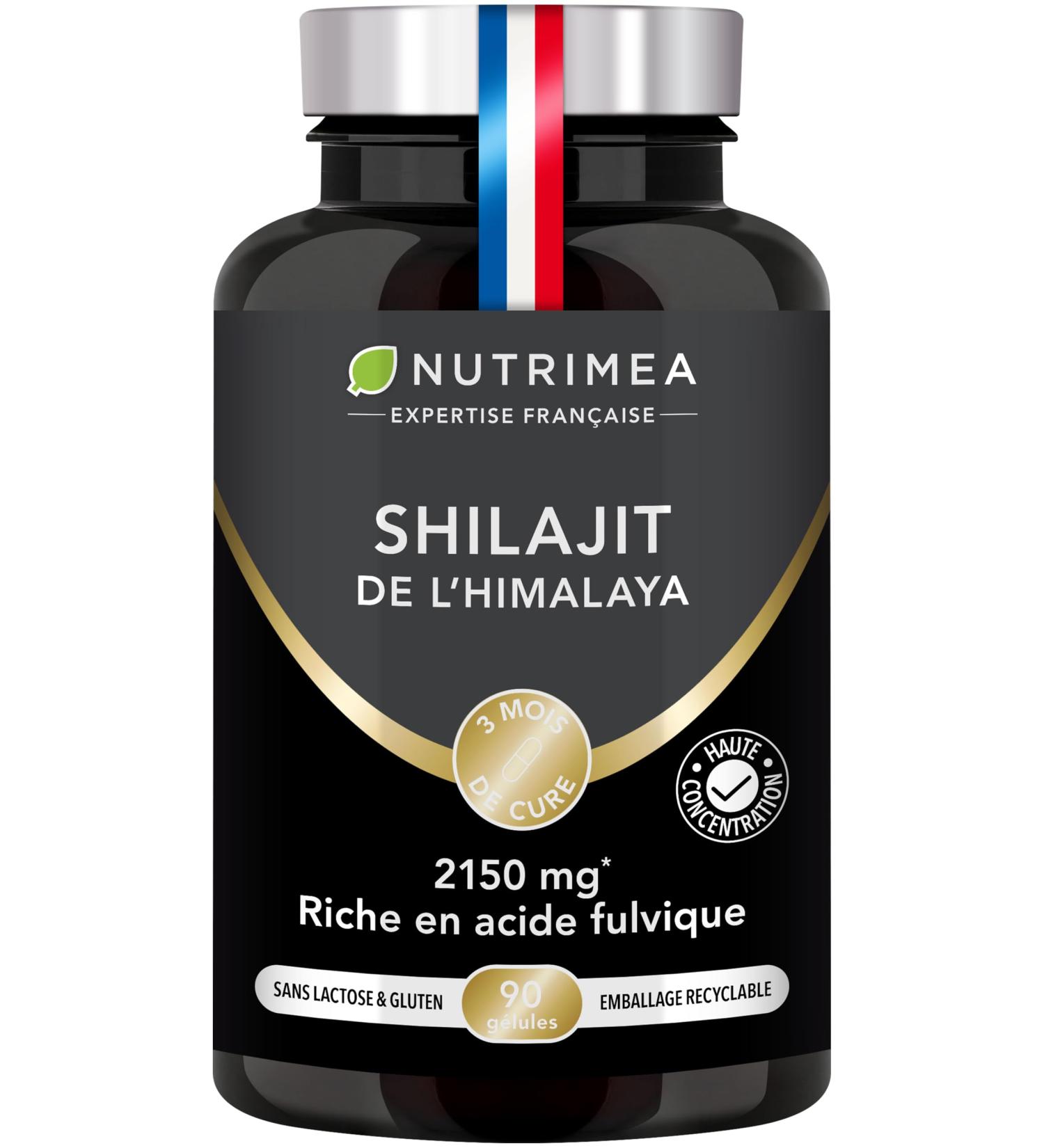 SHILAJIT 2150 mg Extrait 5:1 Titr 50% en Acide Fulvique R sine de Shilajit Pure Hautement Dos nergie Cognition Performance 90 G lules Vegan Nutrimea Fabriqu en France - Buy Online on GoSupps.com