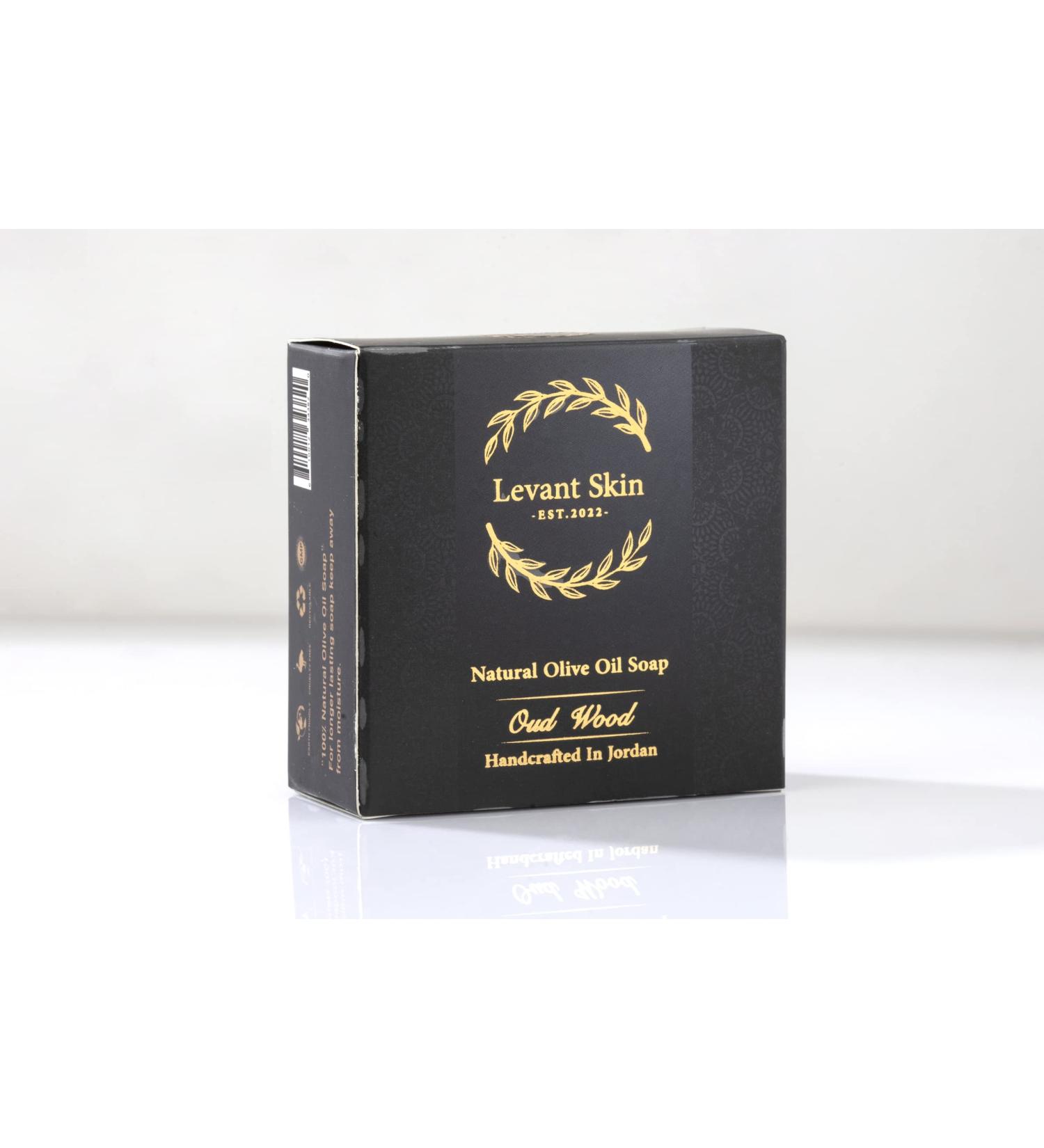 Natural Olive Oil Soap with Oud Wood - Luxurious Essential Oil | 125g | International Shipping - Buy Online on GoSupps.com