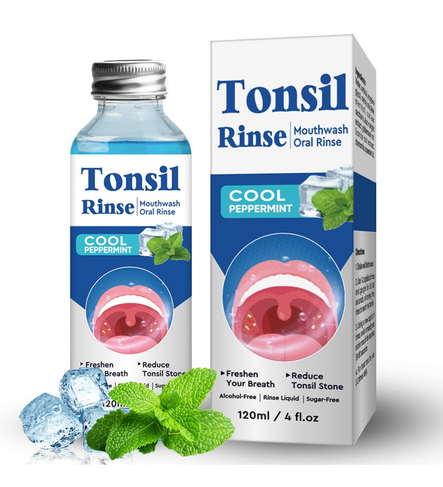 Tonsil Stone Remover - Natural Alcohol-Free Mouthwash for Bad Breath & Dry Mouth Relief - Buy Online on GoSupps.com