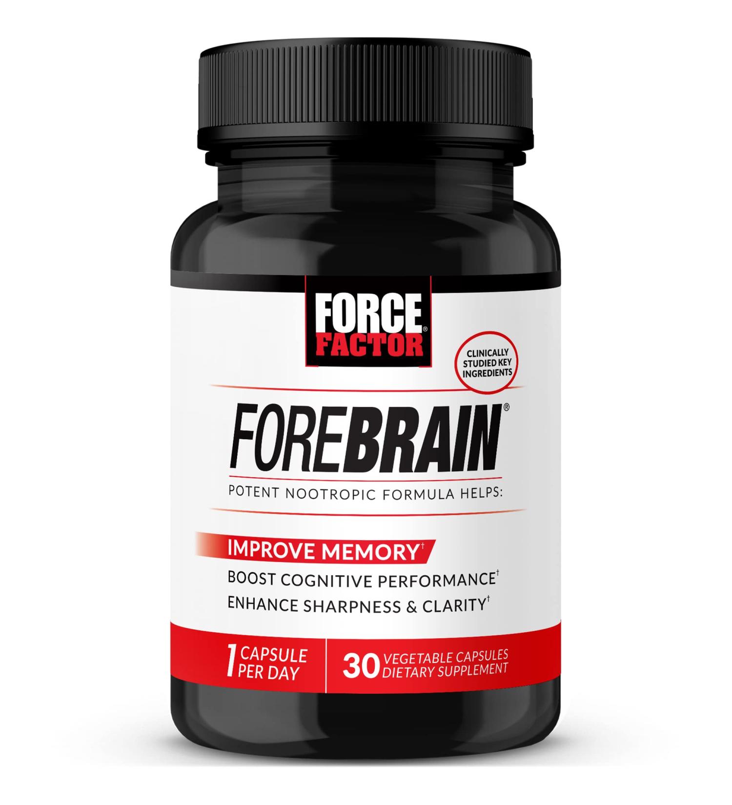 Force Factor Forebrain - 30 Capsules for Enhanced Focus & Mental Clarity - Buy Online on GoSupps.com