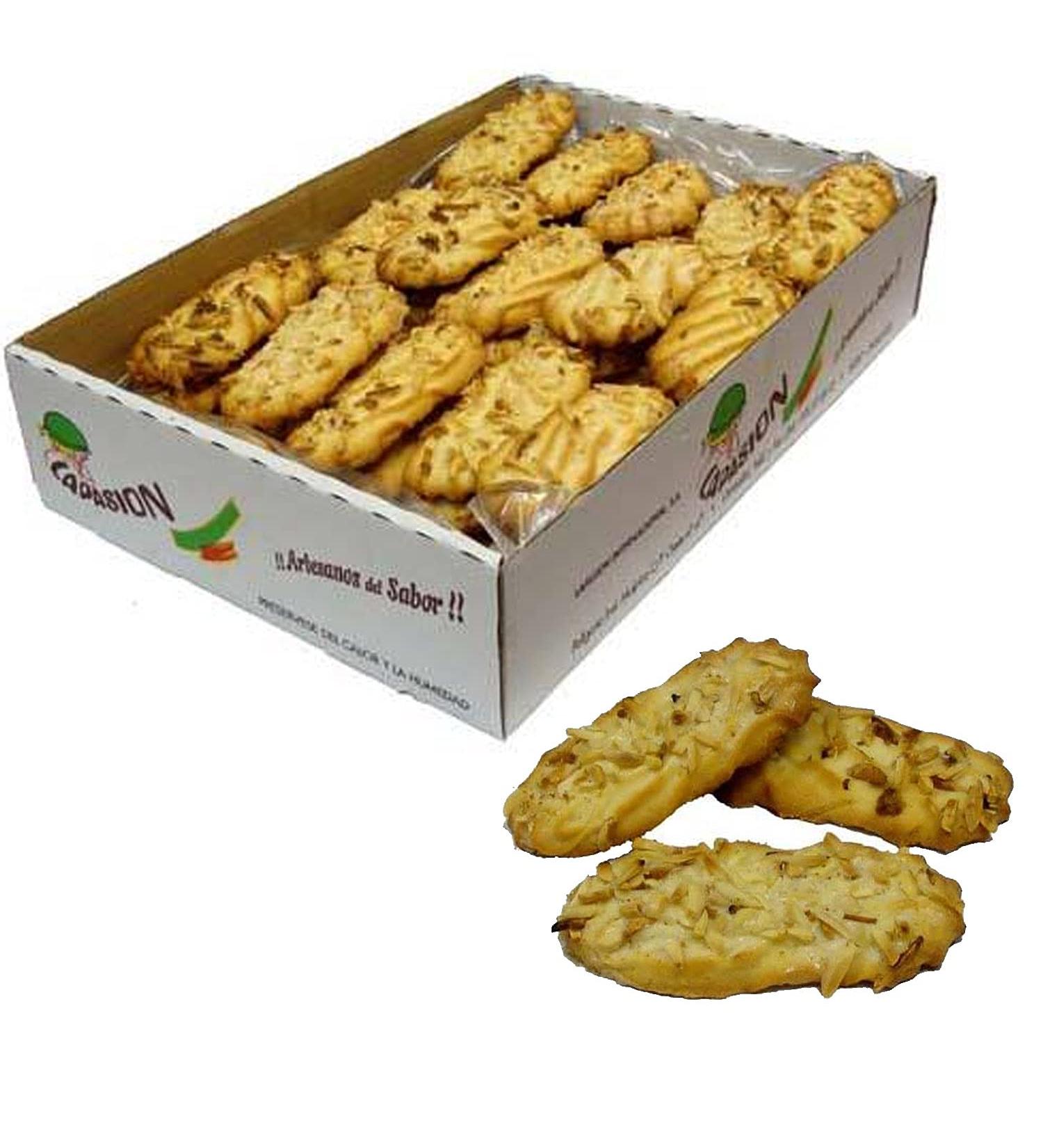 LAPASION LAPASION - Artisan Style Biscuits | Chocolate Filled Pallets Decorated with Almonds | 2 kg