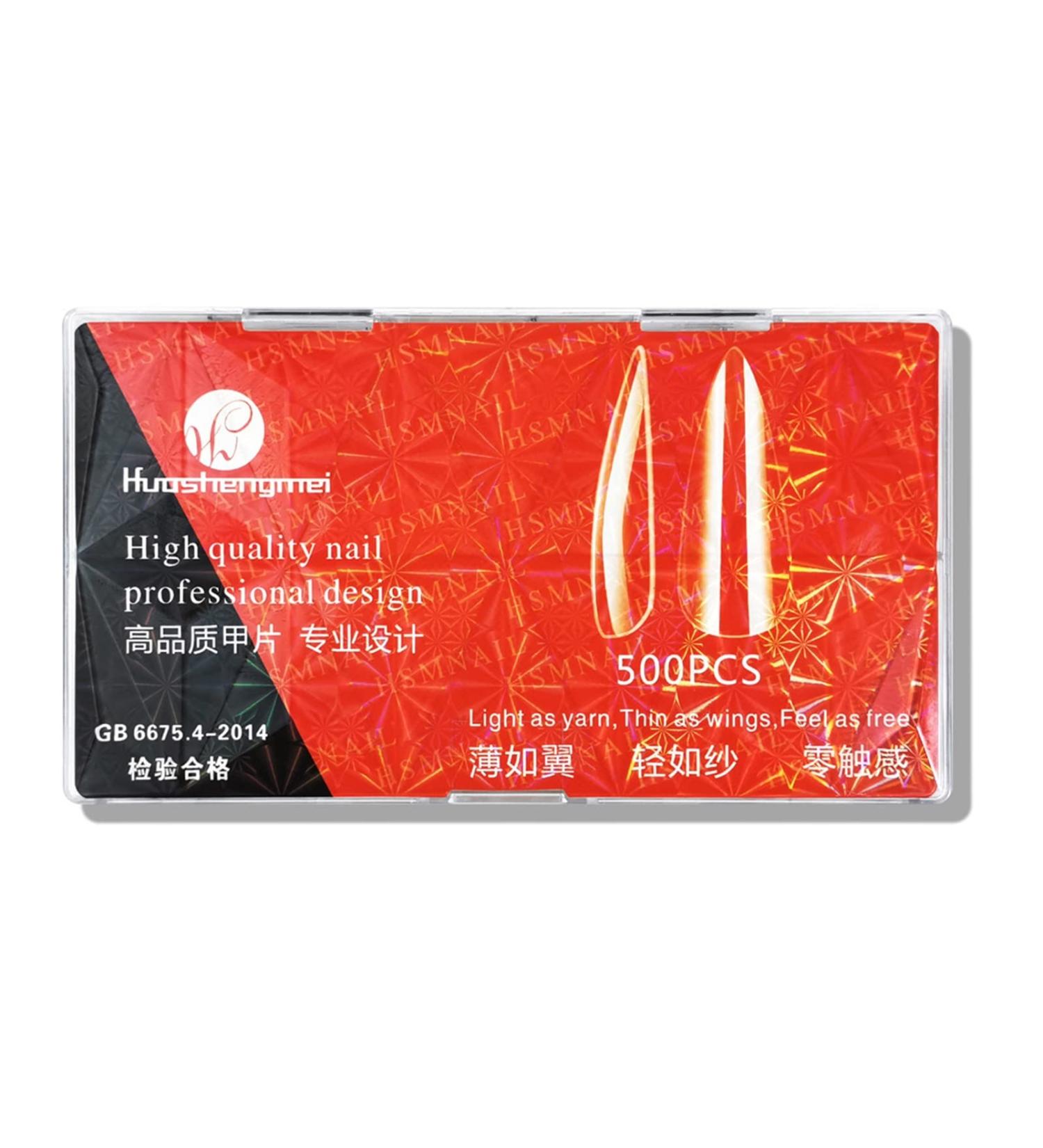 YOXIER Fake Tips Artificial Stick On Type Clear Long Nails Ornament Plentiful Quantity Birthday Gift B 1 Pcs