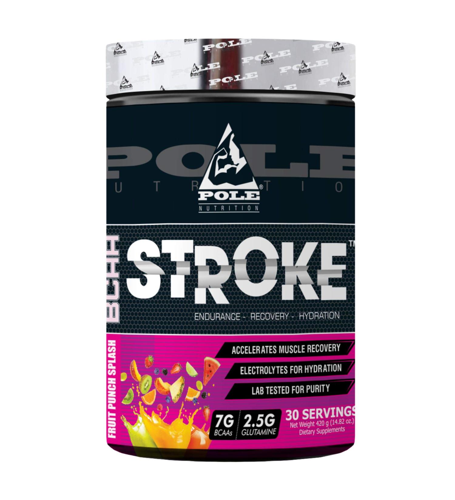 Buy BCAA Stroke - 30 Servings | 420g Fruit Punch Splash - Best International Shipping - Buy Online on GoSupps.com