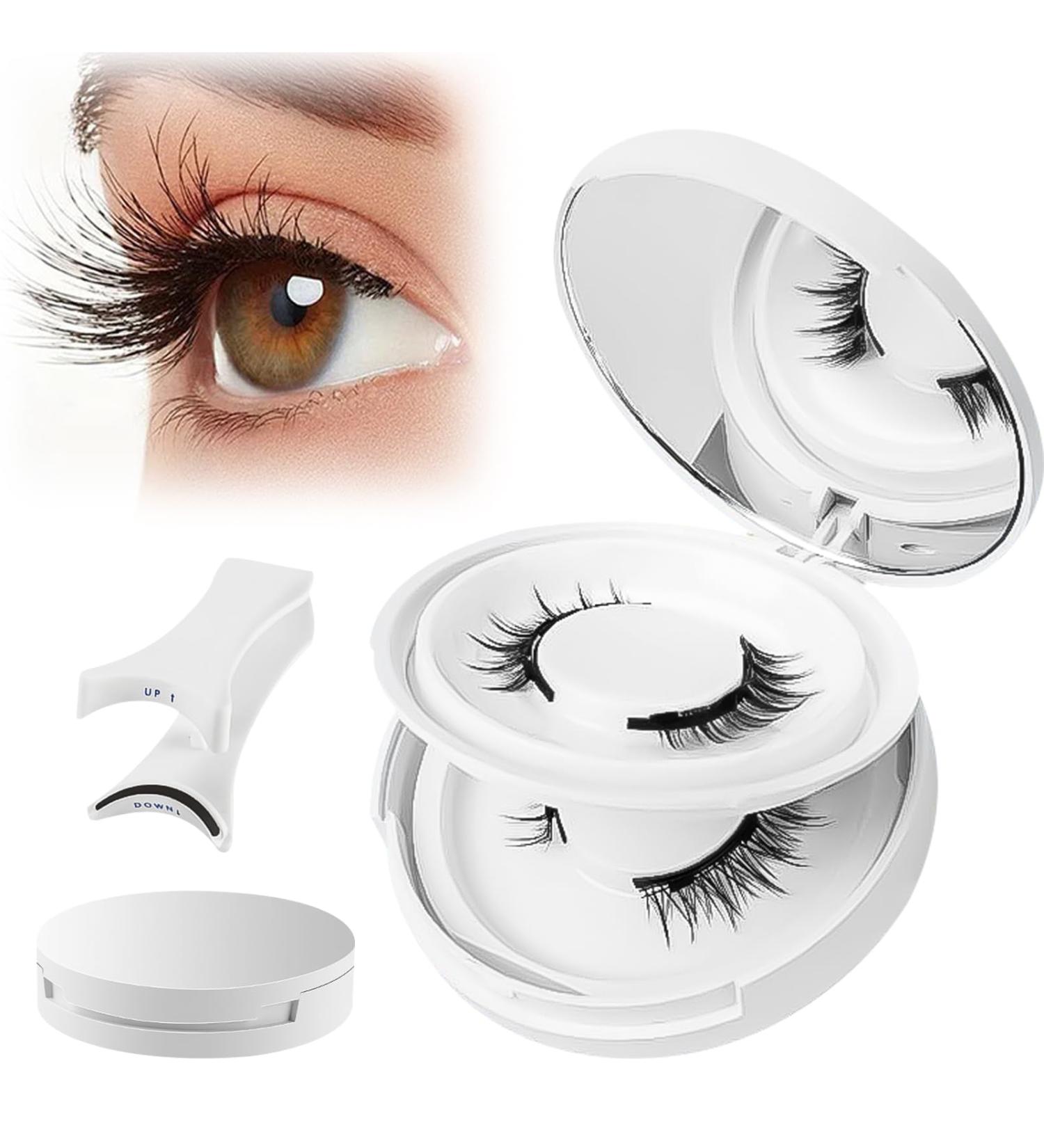 lafo Magnetic-Eyelashes Natural Look 2 Pairs Reusable Magnetic Lashes Kit with Applicator No Glue Needed Natural Magnetic Eyelashes Easy to Wear and Remove 2 Pairs - Buy Online on GoSupps.com