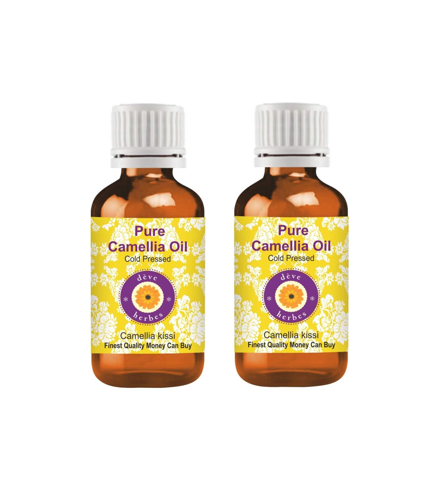 DEve Herbes Pure Camellia Oil (Pack of Two) - Therapeutic Quality Cold-Pressed 100ml X 2 | Natural Skincare Solution - Buy Online on GoSupps.com