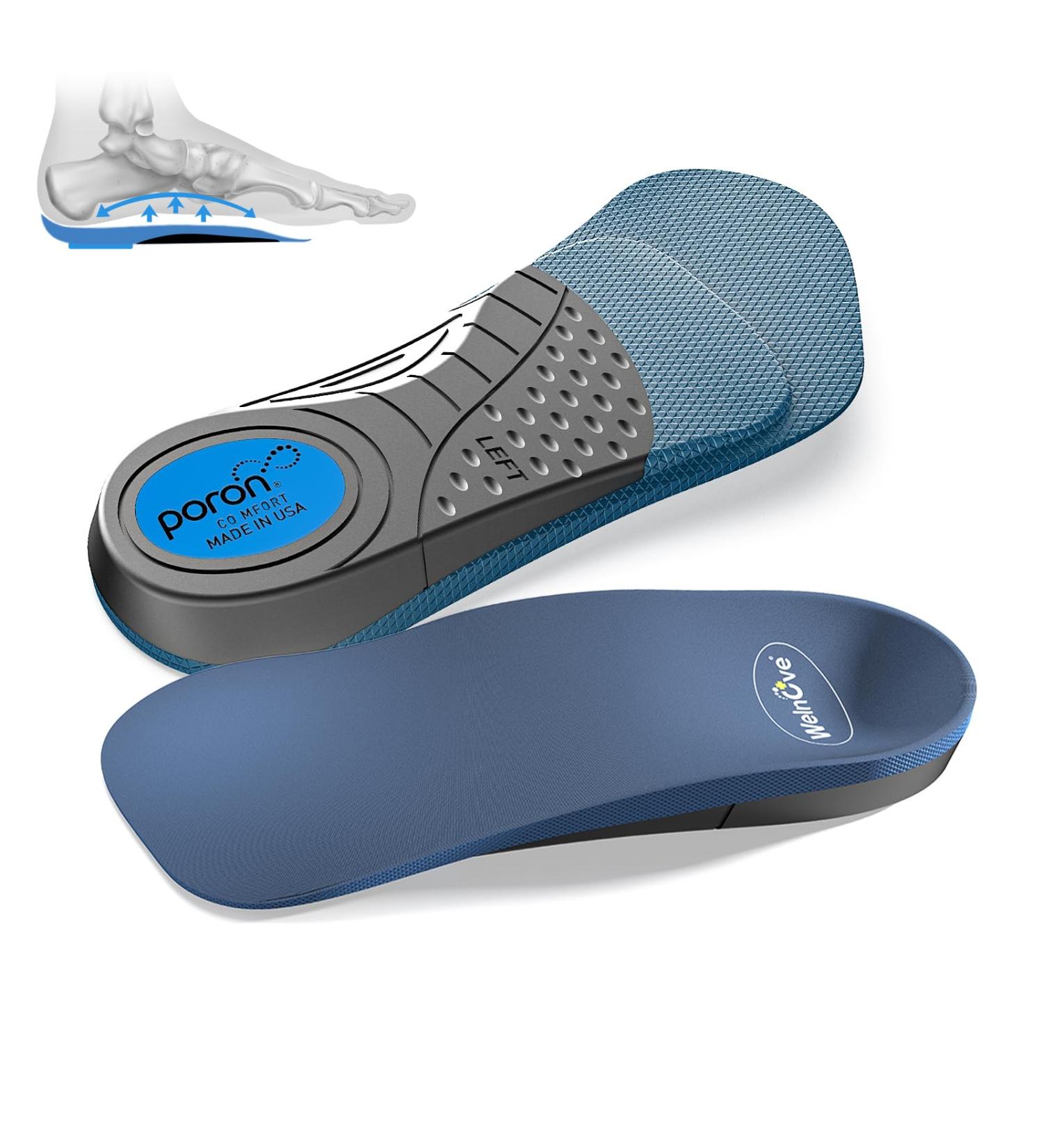 Arthritis Support Insoles for Women | Welnove Orthotic Inserts for Osteoarthritis & Plantar Fasciitis | Comfort & Pain Relief for Feet Knees & Hips (Sizes 6-10 - Buy Online on GoSupps.com