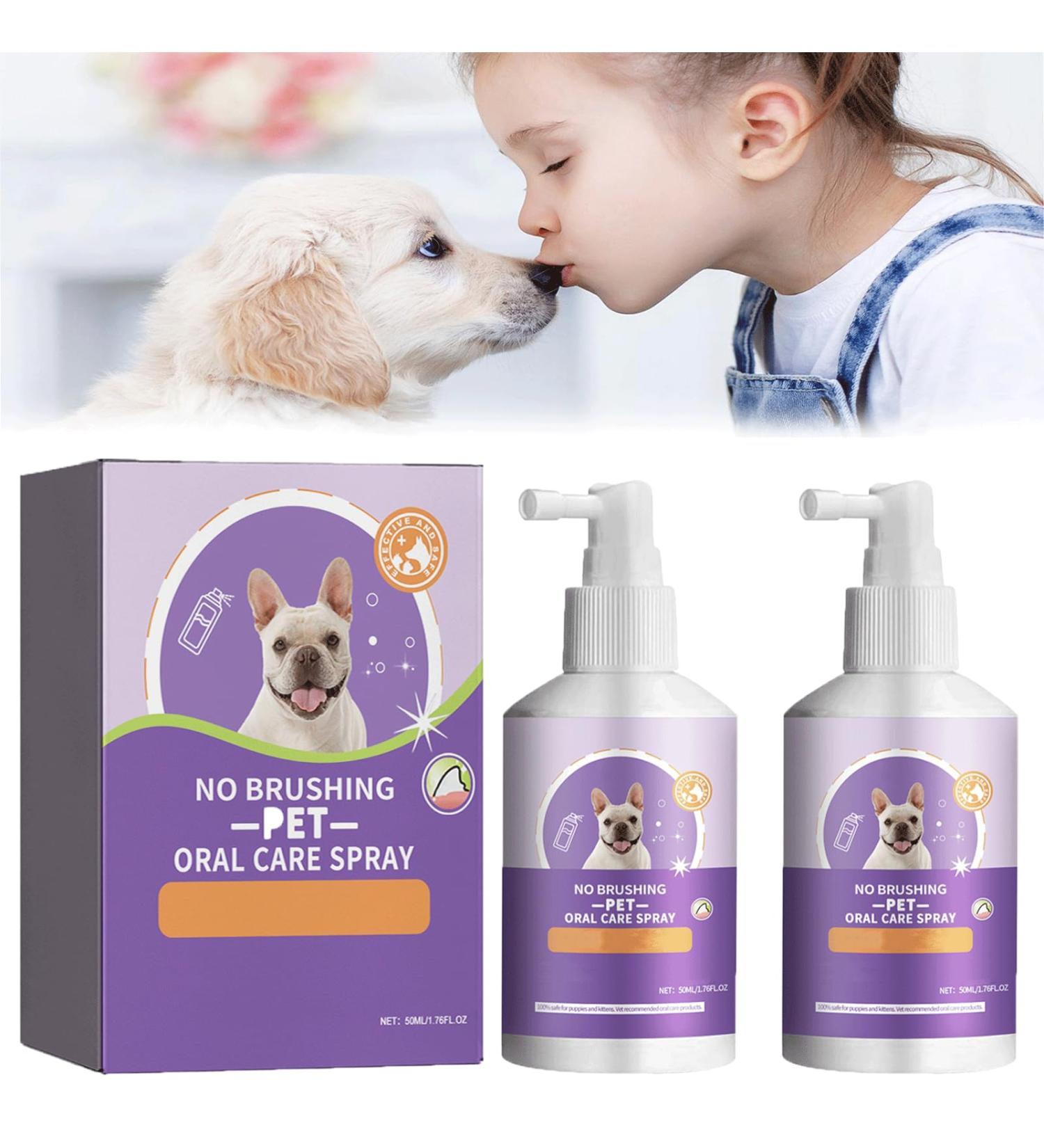 Sofenthiss - Sofenthiss Teeth Cleaning Spray for Dogs & Cats Dog Teeth Cleaning Spray Pet Oral Spray Clean Teeth Pet Breath Freshener Spray No Brushing Pet Oral Care Spray (2Pcs) - Buy Online on GoSupps.com