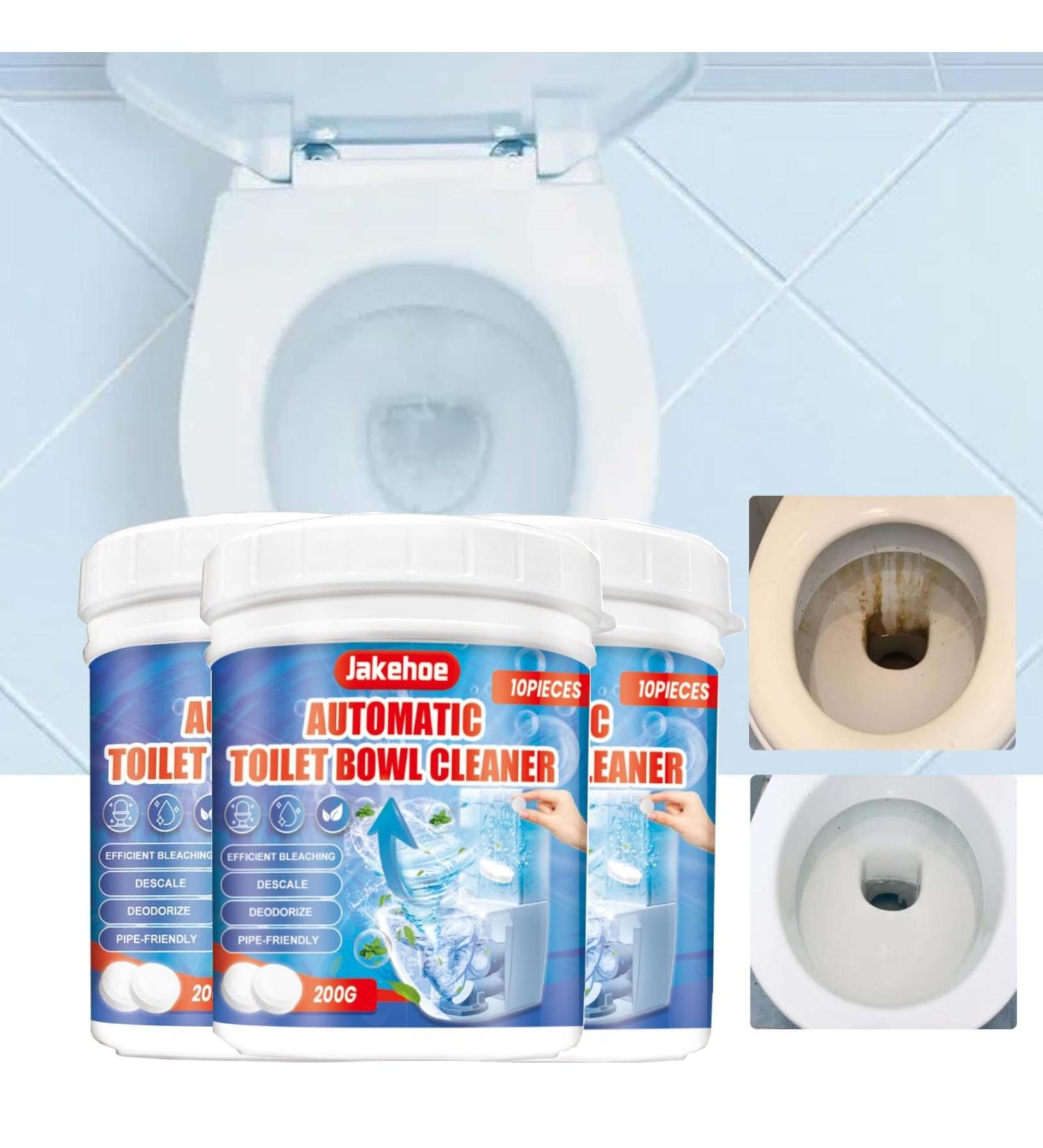 Automatic Toilet Bowl Cleaner Tablets 200g Toilet Bowl Cleaner Tablets for Deodorizing & Descaling Toilet Fresh Tablets Bathroom Toilet Tank Cleaner Long-Lasting Bleach Tablets (3PC) - Buy Online on GoSupps.com