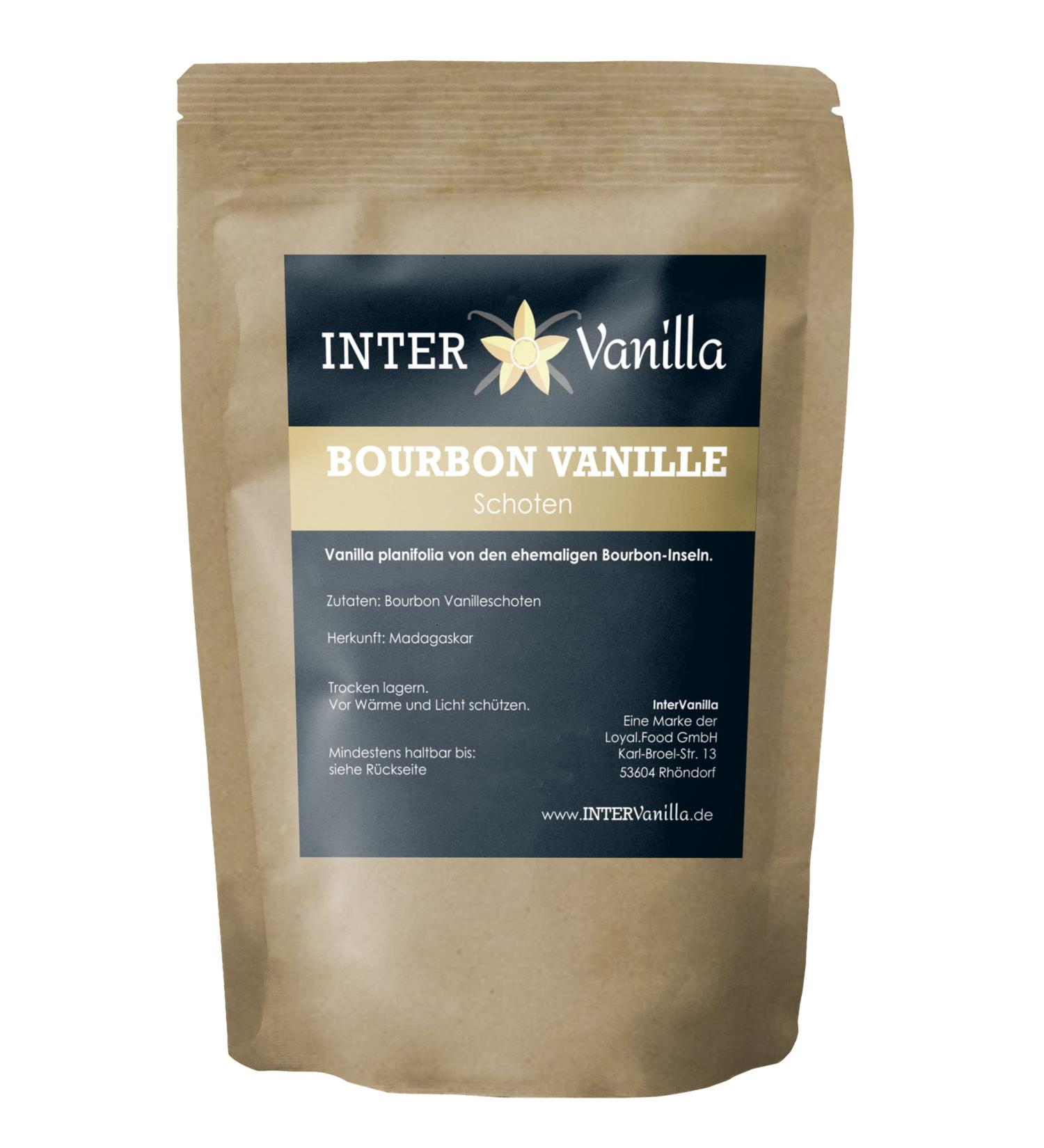 Intervanilla Premium Bourbon Vanilla Pods - 10 Pieces (16-18 cm) | Gourmet A Quality from Madagascar for Cooks & Bakers - Buy Online on GoSupps.com