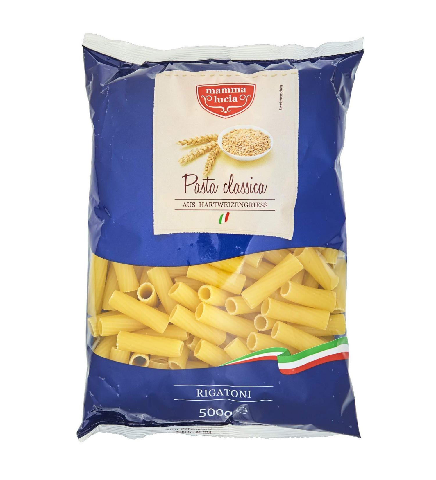 Mamma Lucia Mamma Lucia Rigatoni Pasta Pack of 20 pasta bags 20 x 500g