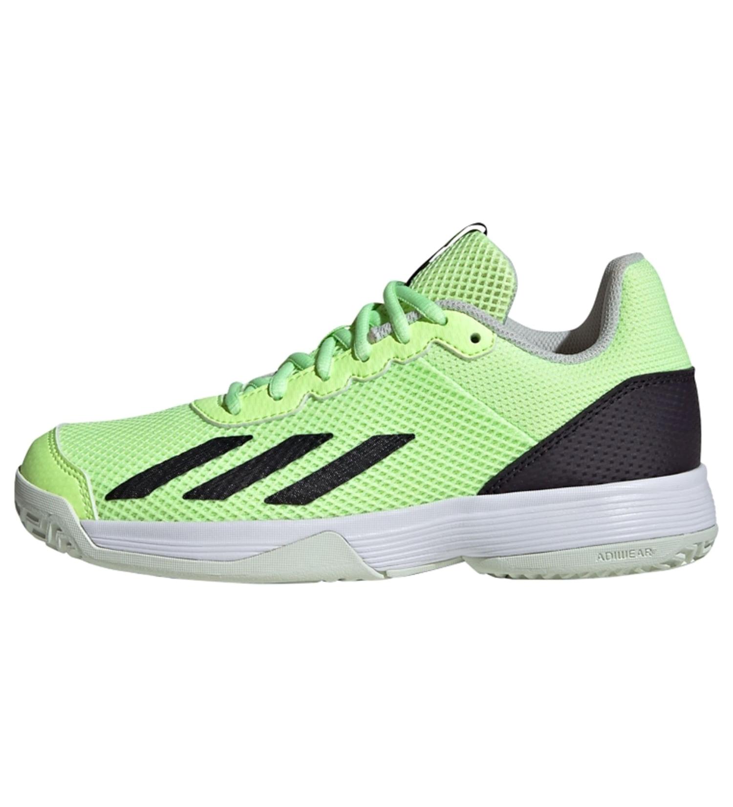 adidas Unisex Kinder Courtflash Tennis Shoes - Hoch 40 EU - Green Spark / Aurbla / Lucid Lemon | International Shipping Available - Buy Online on GoSupps.com