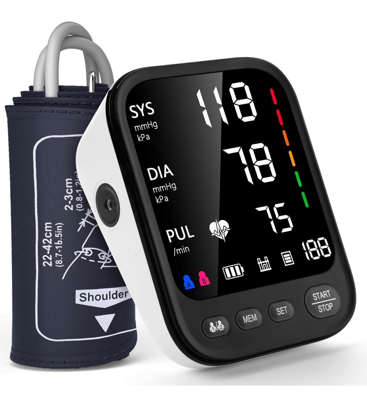 Buy Automatic Upper Arm Blood Pressure Monitor - Accurate Readings Large Cuff International Shipping Available - Buy Online on GoSupps.com