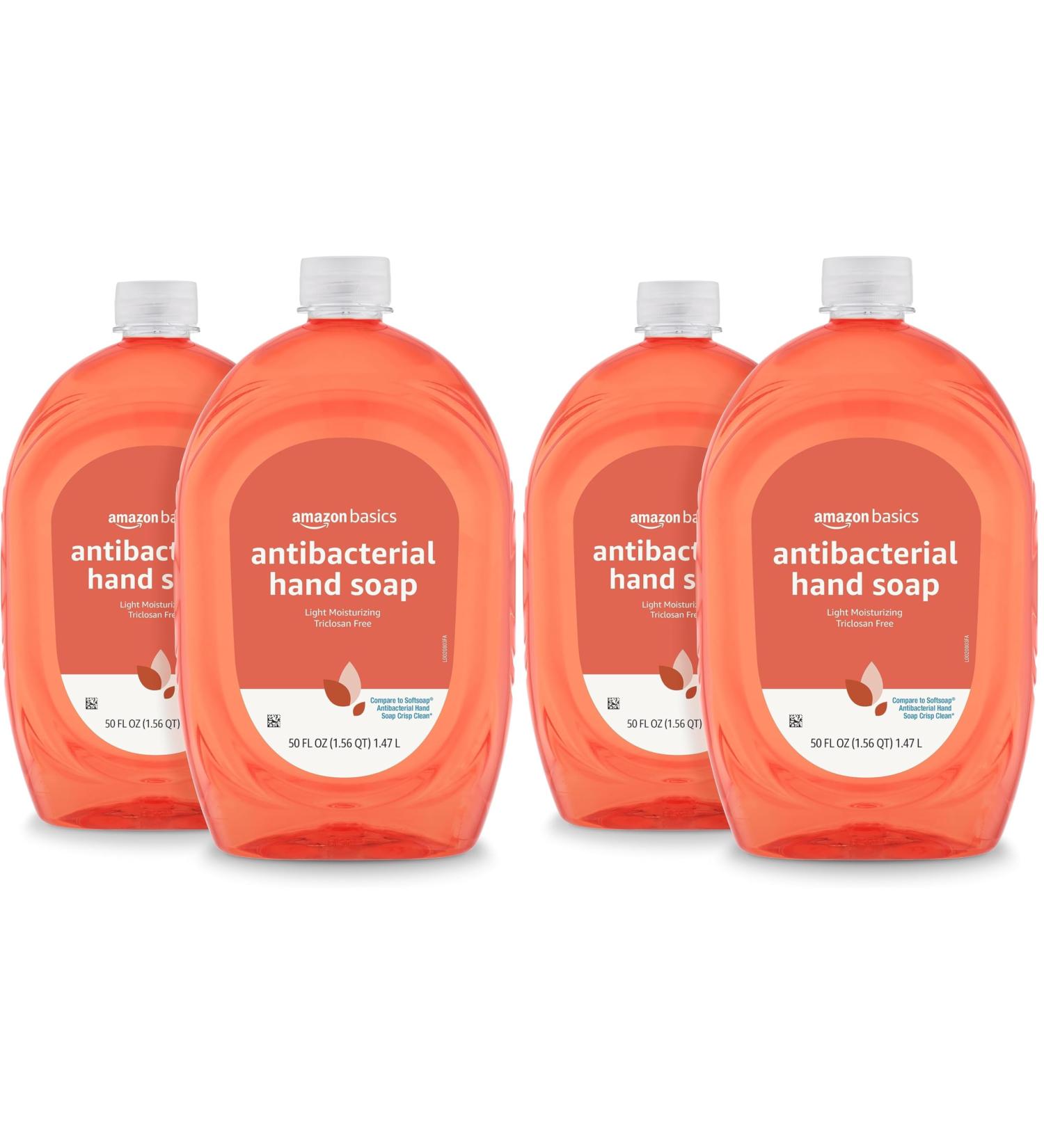 Amazon Basics Liquid Hand Soap Refill Light Moisturizing Triclosan-Free Citrus 50 Fl Oz (Previously Solimo) (Pack of 4) orange-pink 50 Fl Oz (Pack of 4) - Buy Online on GoSupps.com