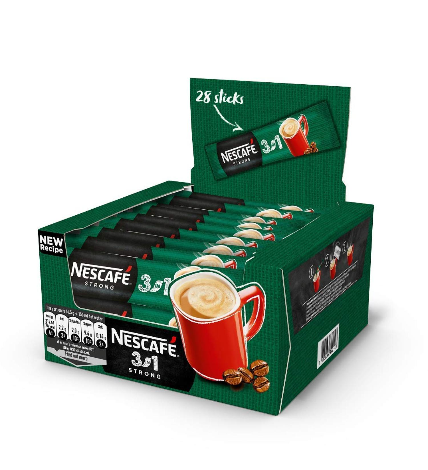 NESCAFÉ 3in1 ORIGINAL STRONG CREAMY (3 in 1 STRONG, 60 sachets) INSTANT COFFEE