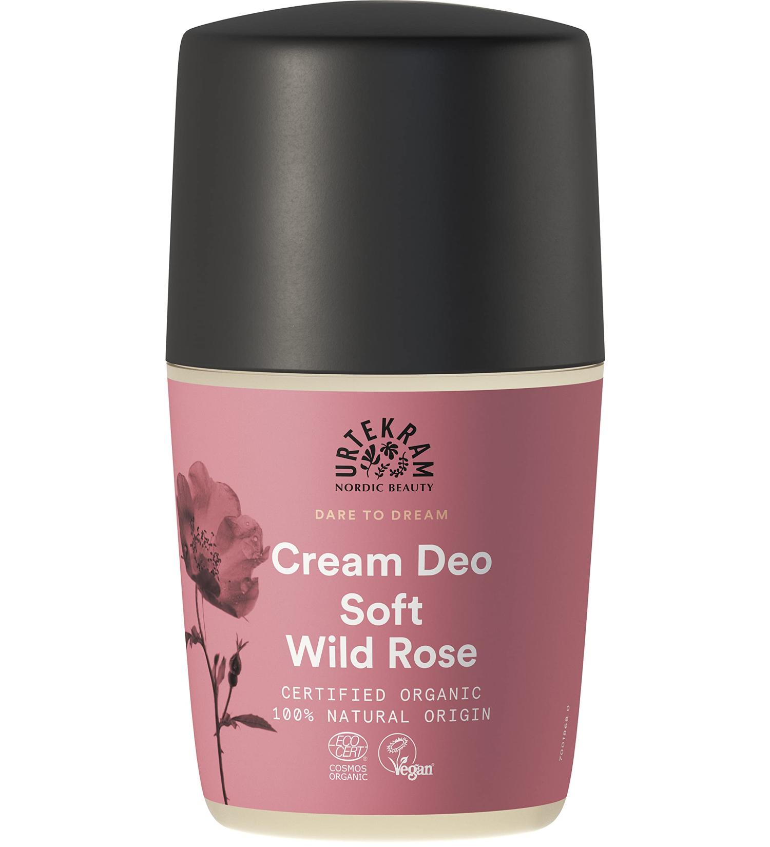 Urtekram Vegan Organic Cream Deodorant - Soft Wild Rose 50ml | Dare to Dream - International Shipping - Buy Online on GoSupps.com