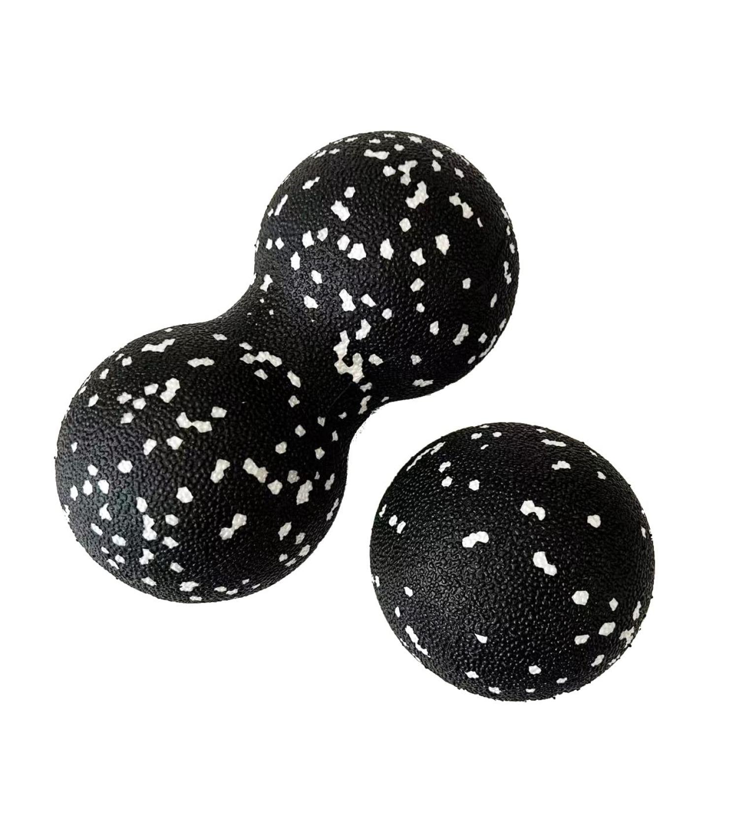 Self-Massage Ball Set - 2 Piece Duo Ball for Fascia Training | 8cm Double & Single Massage Balls for Spine Relief - Buy Online on GoSupps.com