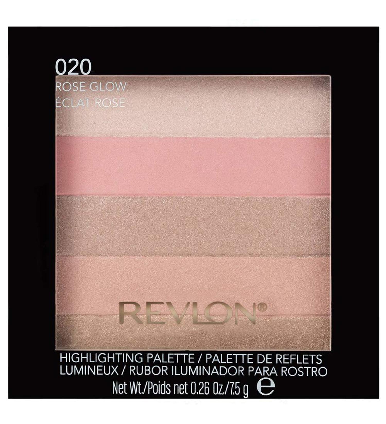 Revlon Highlighting Palette Rose Glow 020 0.26 oz (Pack of 2)