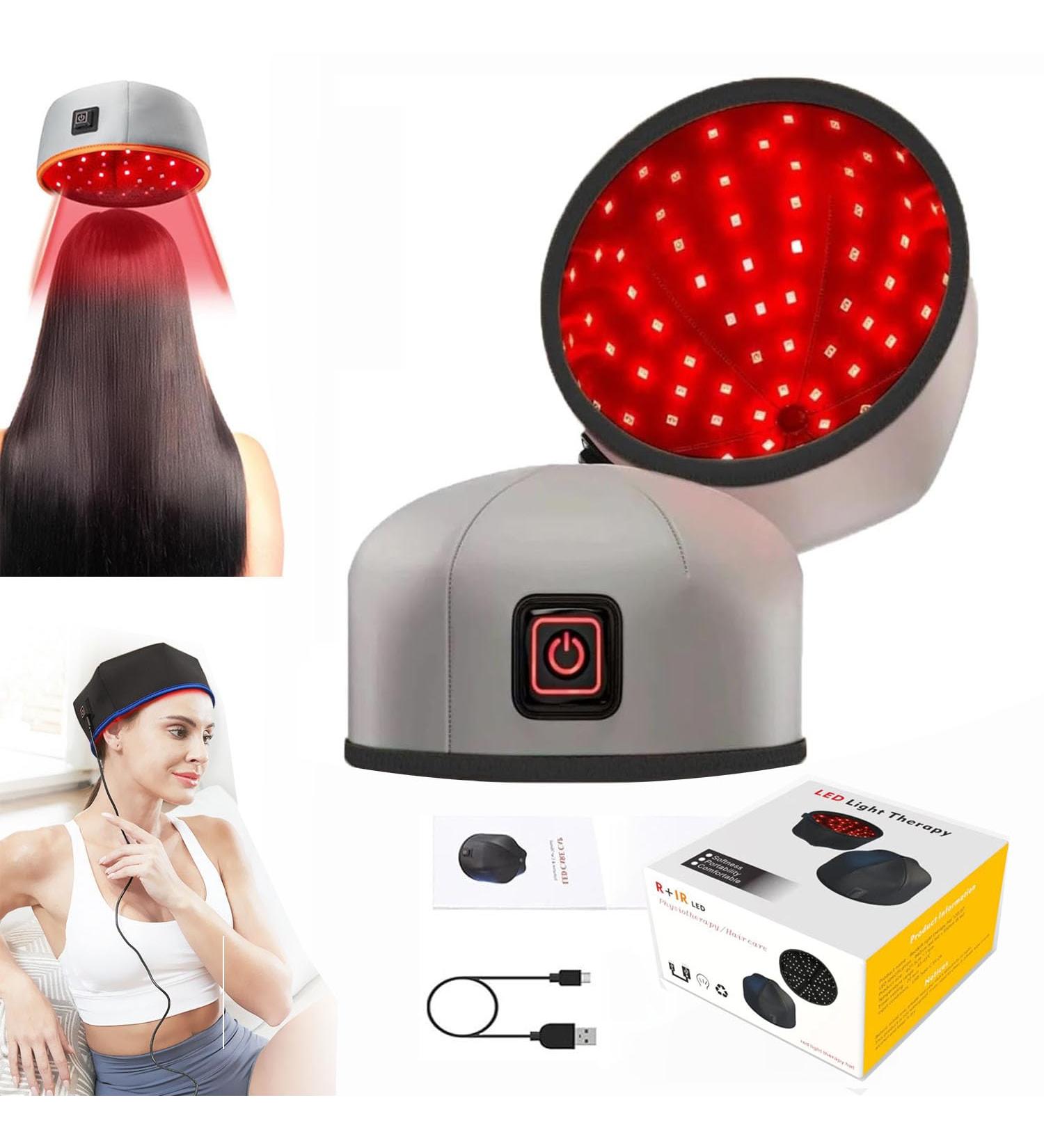 Red Light Therapy For Hair Growth Red Light Hair Growth System FDA Cleared For Hair Loss In Men & Women Advanced Hair Regrowth System Red Light Therapy Cap. (silver) - Buy Online on GoSupps.com