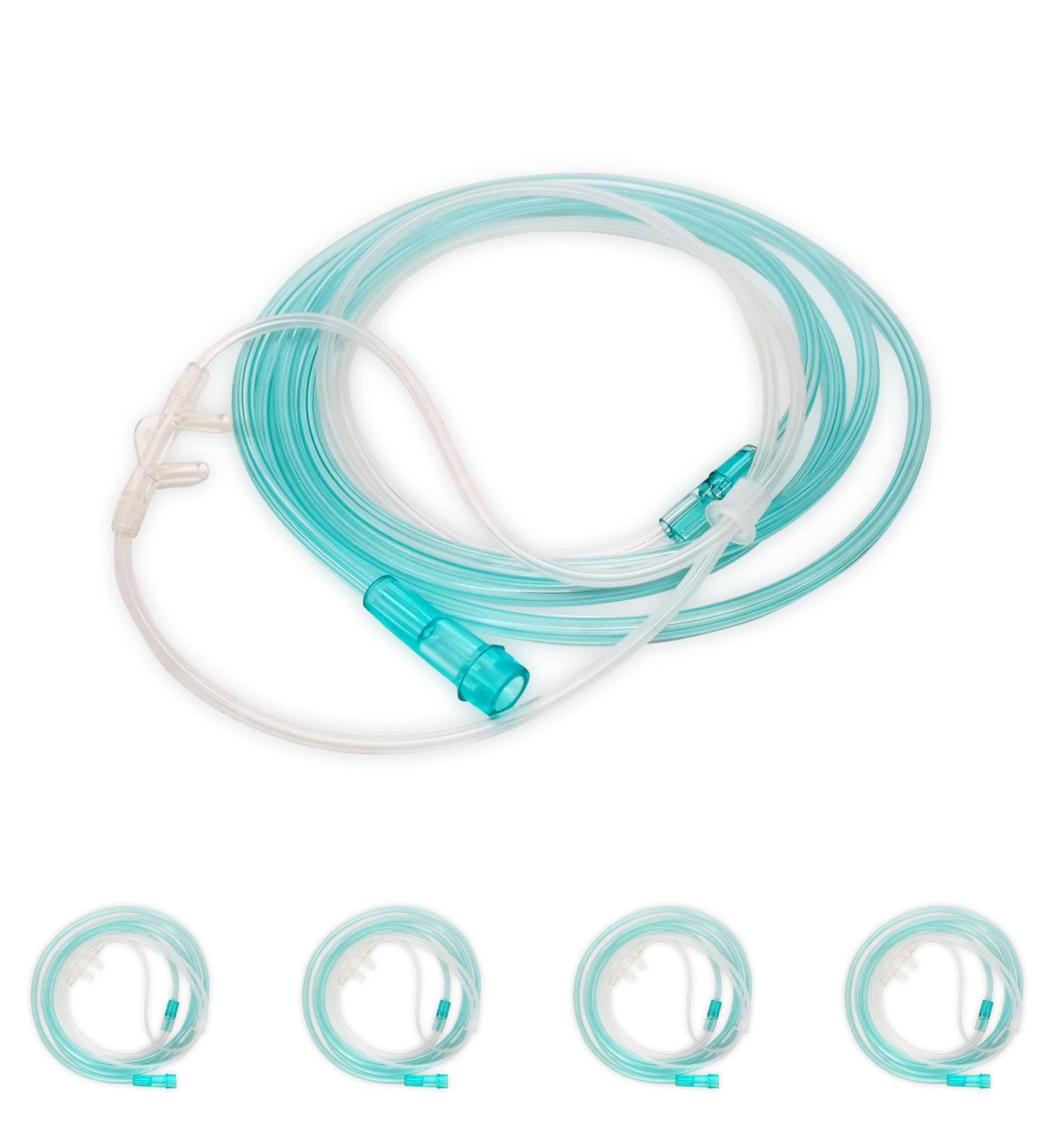 4 Pack High-Flow Soft Nasal Oxygen Cannula with Universal Connector - Kink Resistant - Buy Online on GoSupps.com
