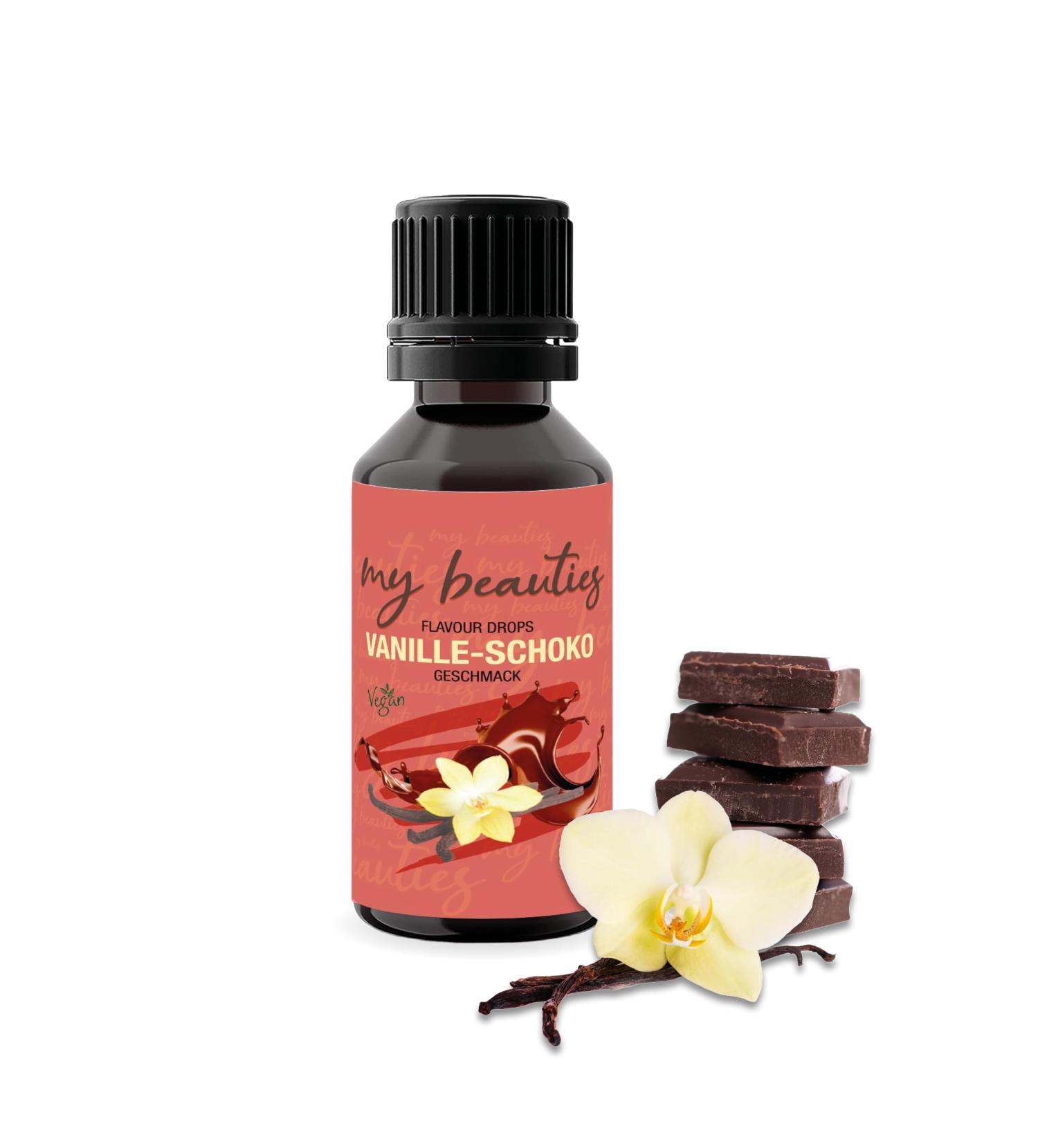Buy My Beauties Flavour Drops 30ml - Sugar-Free Vanilla & Chocolate Aroma Drops for Food | Low-Calorie Flavoring - Buy Online on GoSupps.com