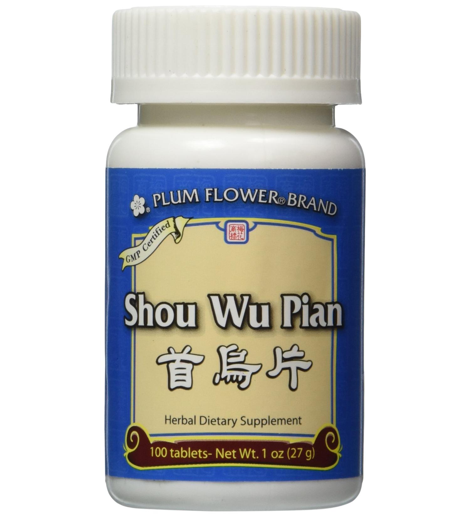 Shou Wu Pian 100 ct Plum Flower