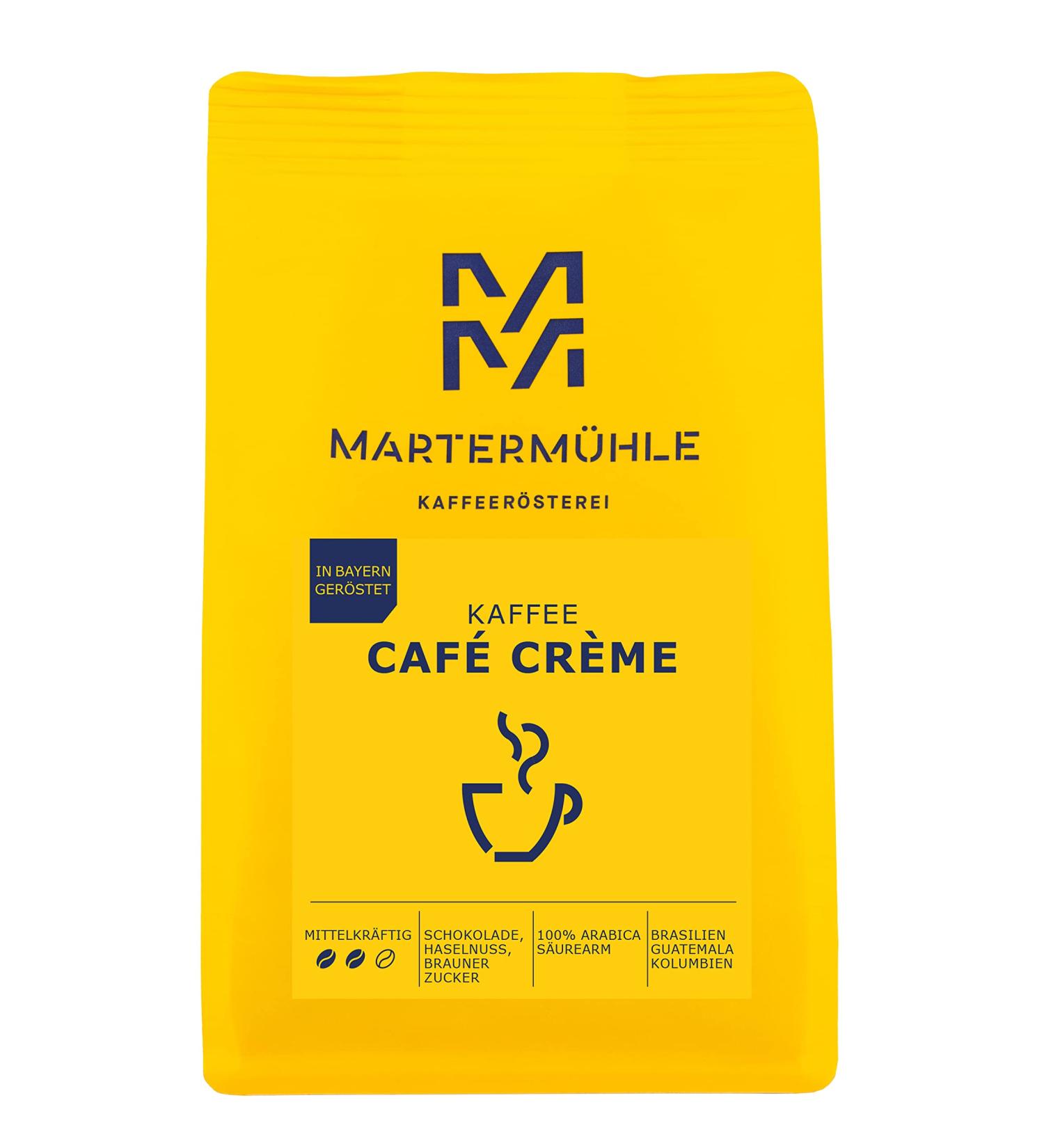Marterm hle Marterm hle I Coffee Cream I 500g I Coffee Beans from Brazil Guatemala & Colombia I Coffee Crema Whole Beans I Sweet & Fair Roasted I Low Acidity I Coffee Beans for Fully Automatic Coffee Machines - Buy Online on GoSupps.com