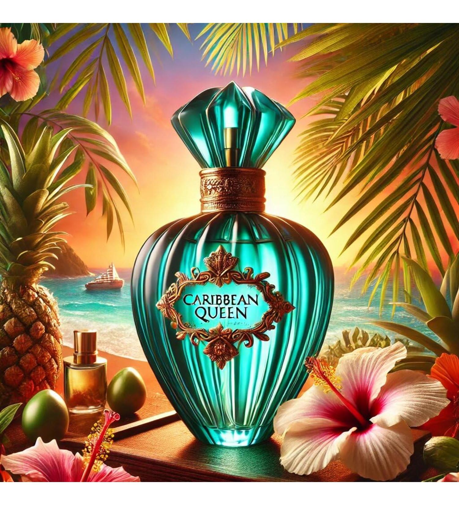 reflection of CARIBBEAN QUEEN is a TROPICAL FRUITY SWEET fragrance for women alcohol-free hypoallergenic perfume body oil