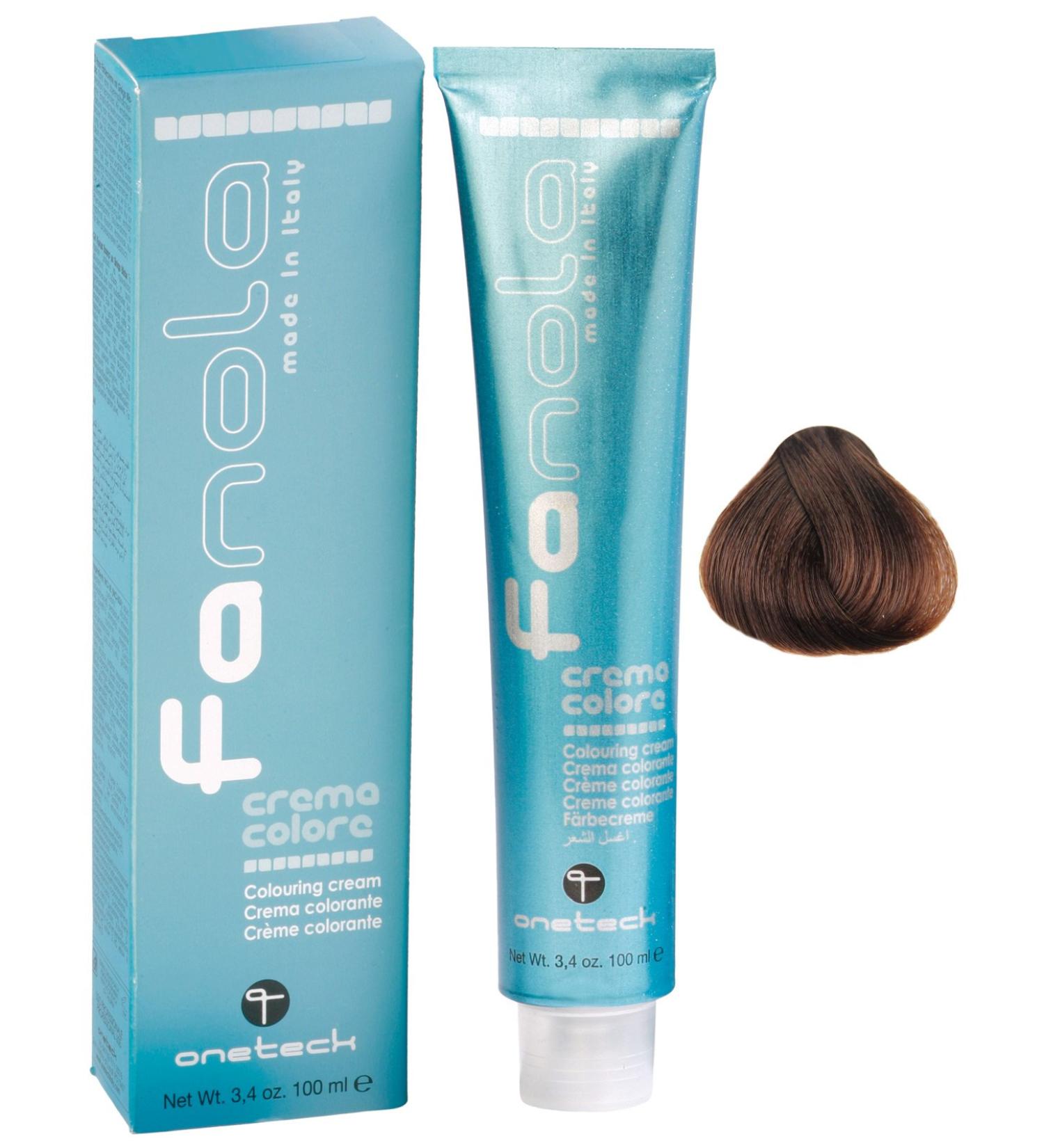 Fanola Crema Colore Colouring Cream 6.34 Dark Blonde Gold Copper 100ml - Pack of 1 - Buy Online on GoSupps.com