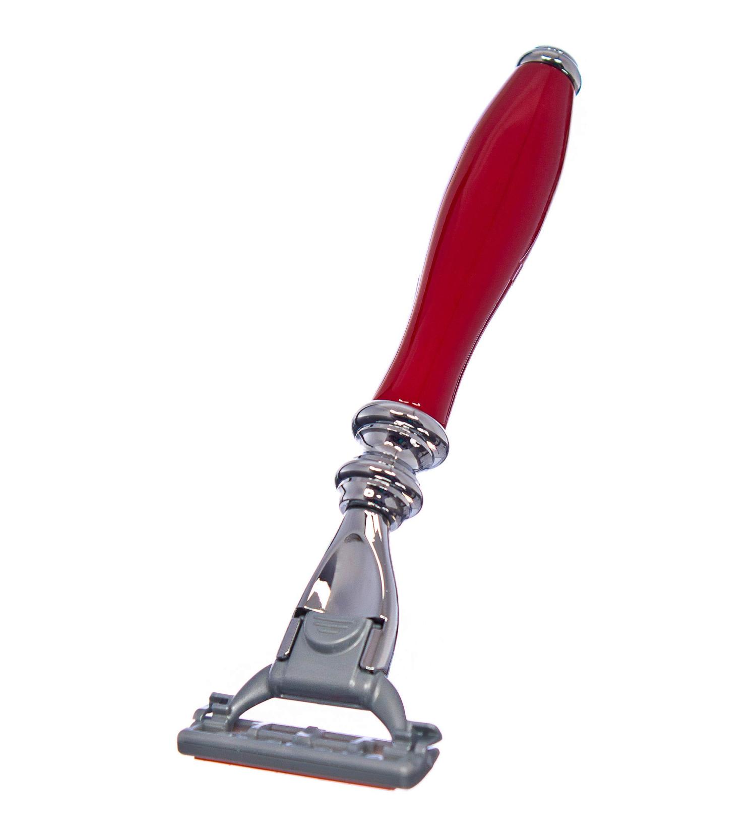 The Barbers House Retro Red Ferrari Razor - 100% Made in France | Premium Quality Shaving Blade for Men - Buy Online on GoSupps.com