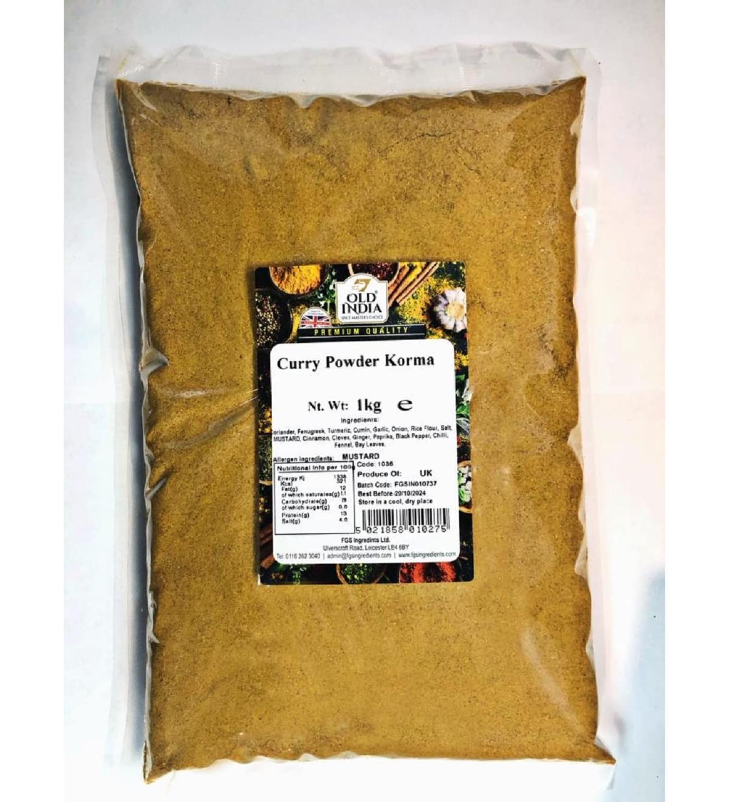 Old India Curry Powder Korma 1kg