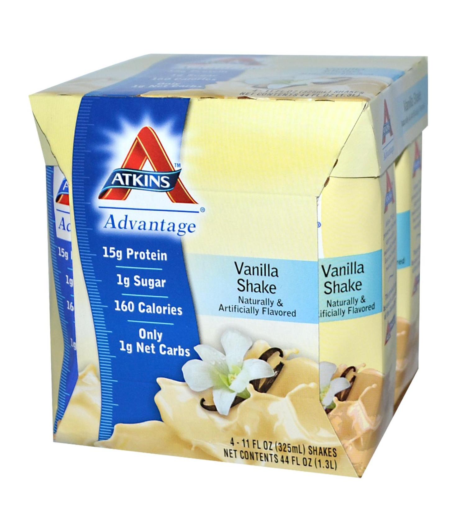 Atkins Advantage French Vanilla RTD Shake - Pack of 4 Shakes (11 oz) - Buy Online on GoSupps.com