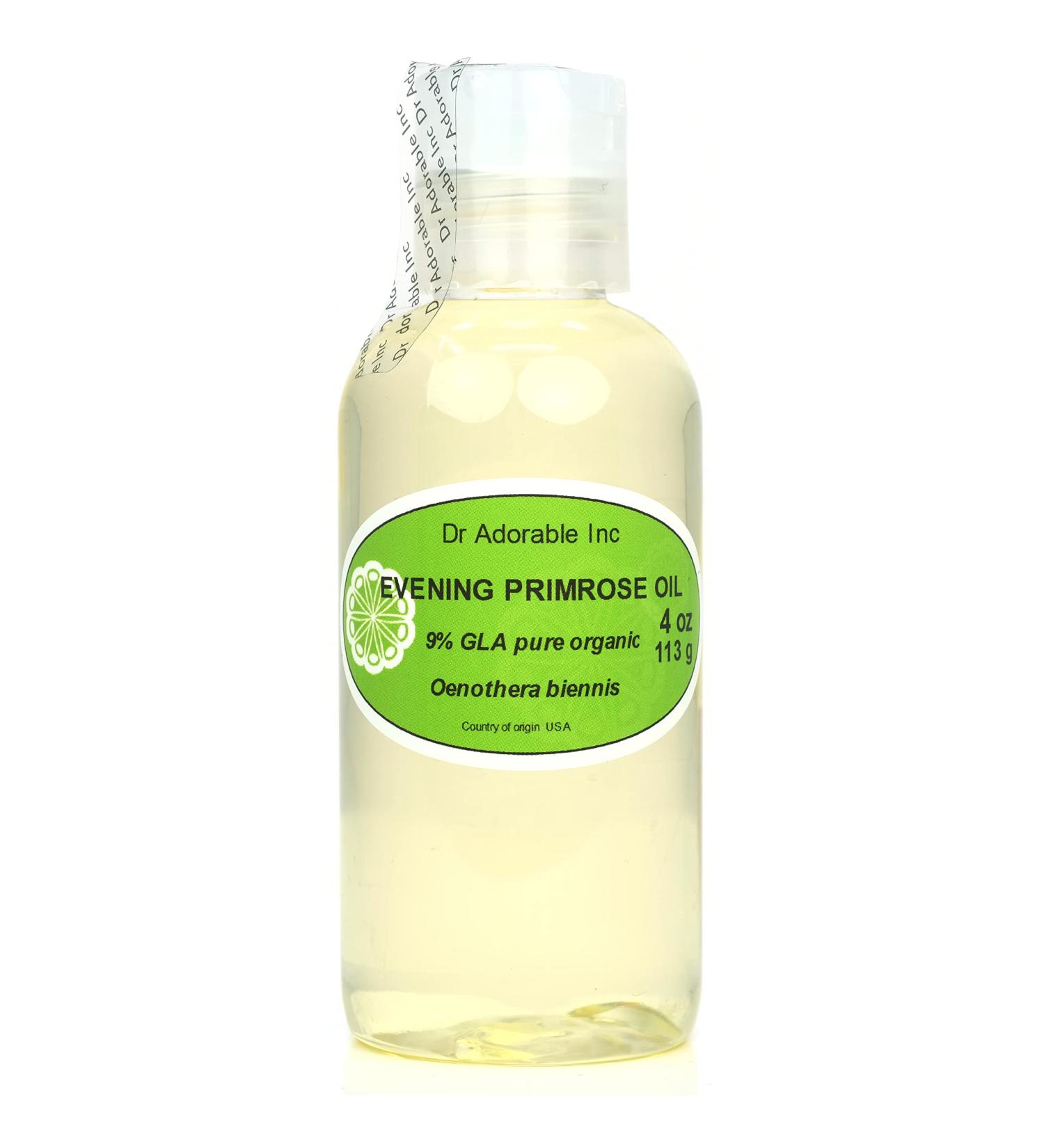 Buy Dr Adorable Evening Primrose Oil 4 oz - 100% Pure Organic Cold Pressed - International Shipping Available - Buy Online on GoSupps.com
