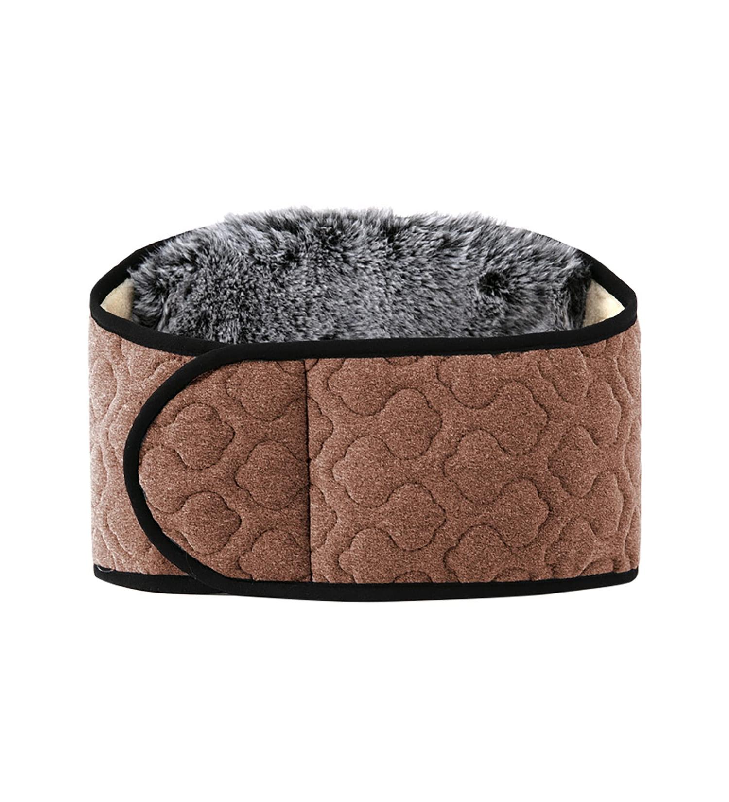 Warm Belt - Autumn Winter Thermal Plush Waist Warmer & Lumbar Support | Adjustable Abdominal Support Band for Men & Women | Fitness Back Brace in Camel Color - Buy Online on GoSupps.com